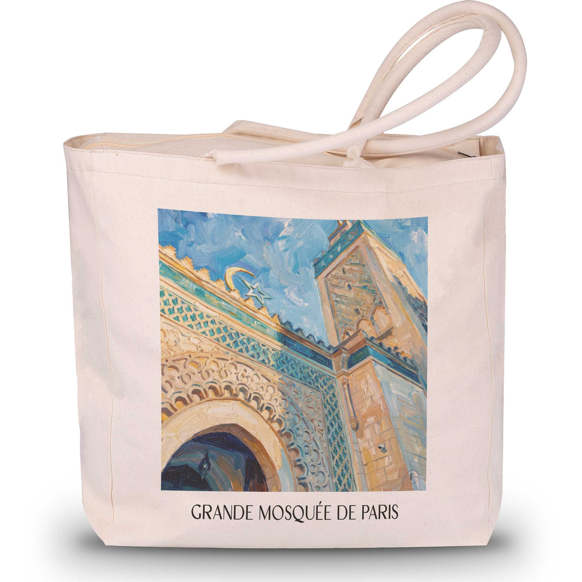 grande-mosquée-de-paris-paris-frankreich-einkaufstasche-oil-painting-oelgemaelde