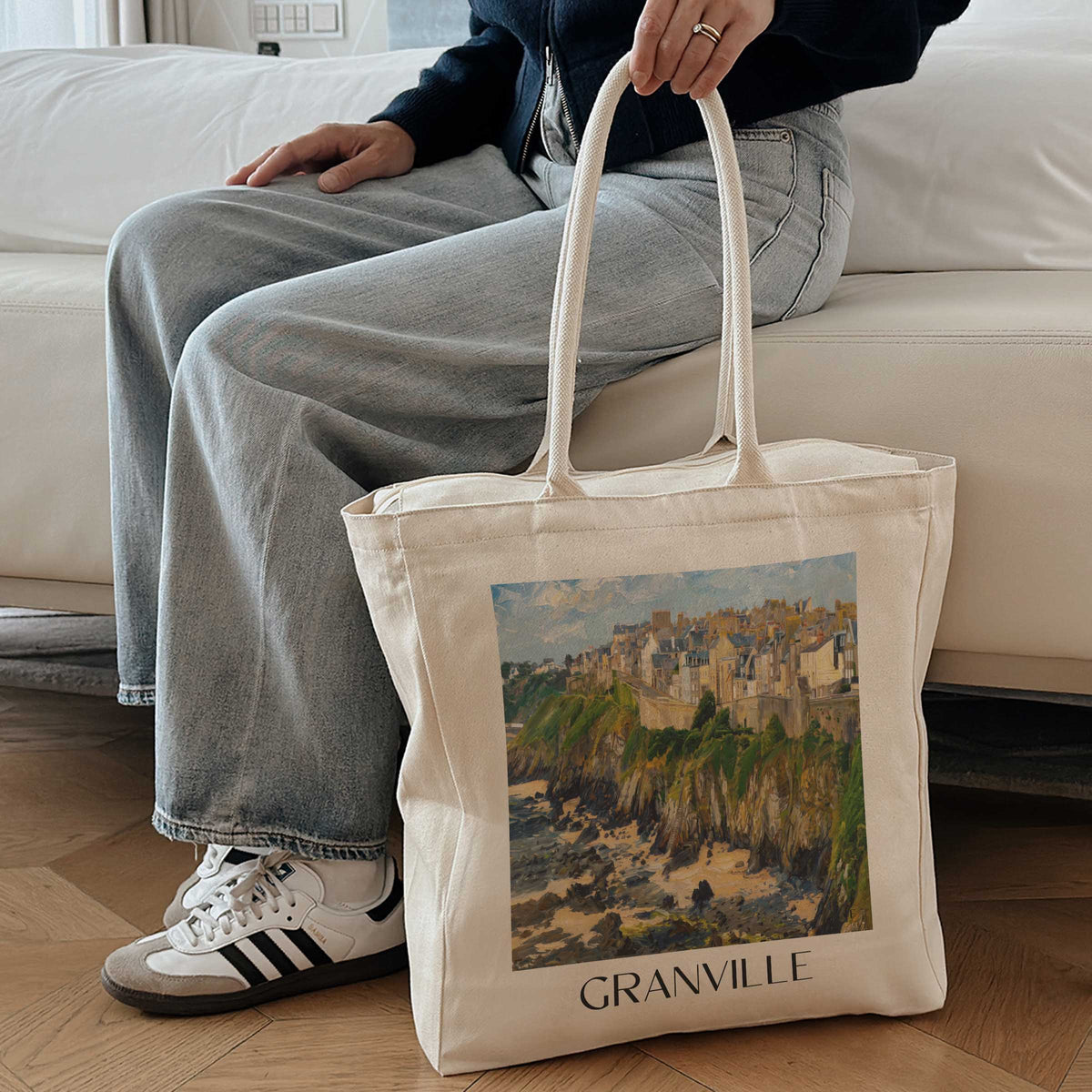 granville-côte-des-havres-frankreich-einkaufstasche-oil-painting-oelgemaelde