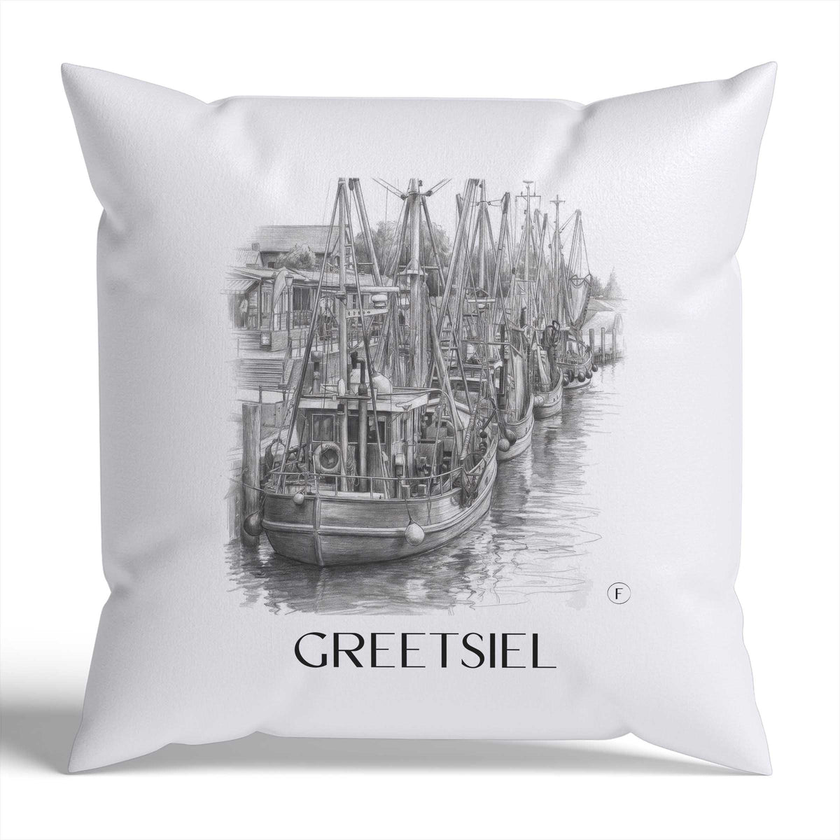 greetsiel-ostfriesland-deutschland-kissenbezug-bleistift-zeichnung-drawing