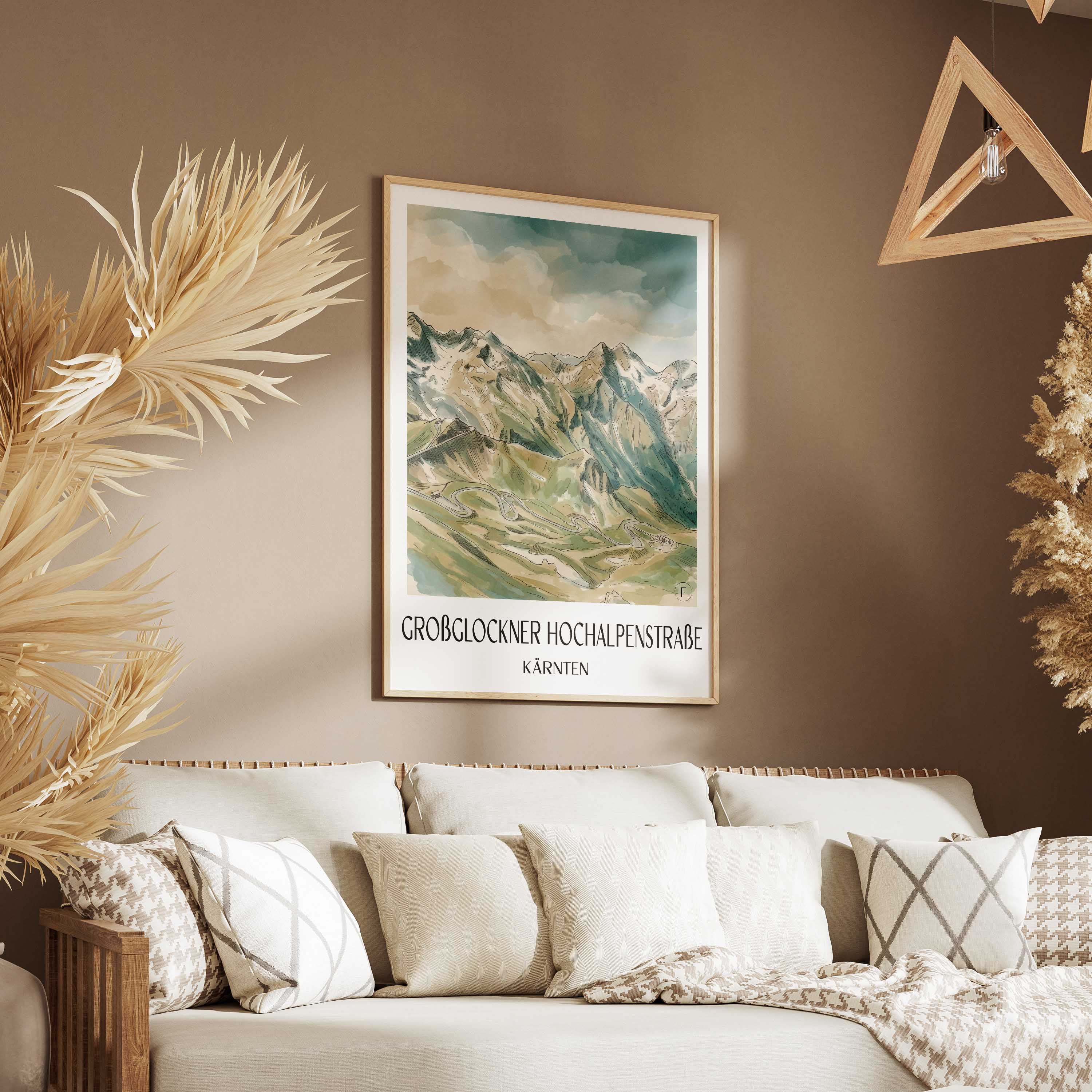 großglockner-hochalpenstraße-kärnten-österreich-poster-aquarell