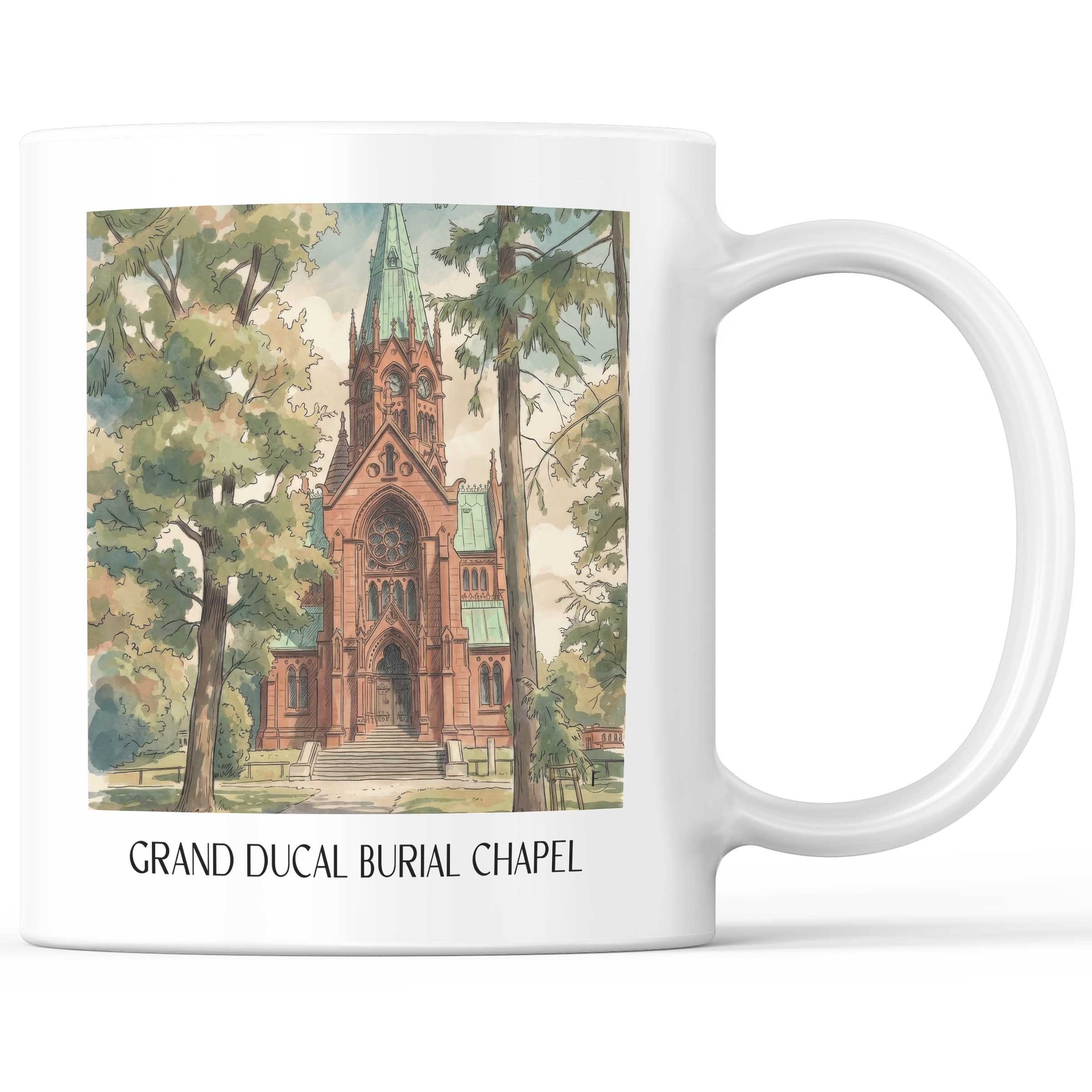Großherzogliche Grabkapelle Kaffeebecher - Karlsruhe - Deutschland Becher - Kaffeetasse im Aquarell Stil - favplace