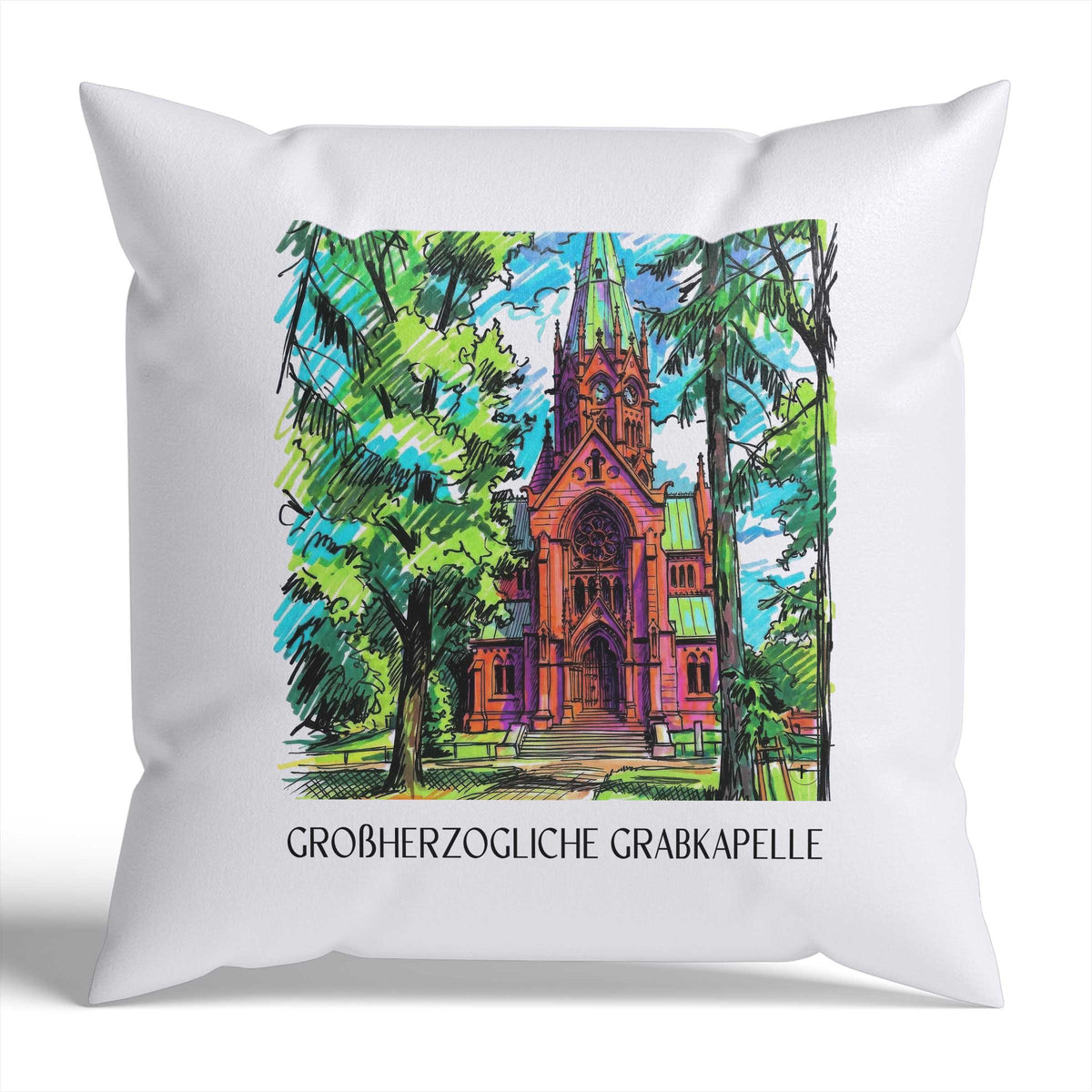 großherzogliche-grabkapelle-karlsruhe-deutschland-kissenbezug-graffiti