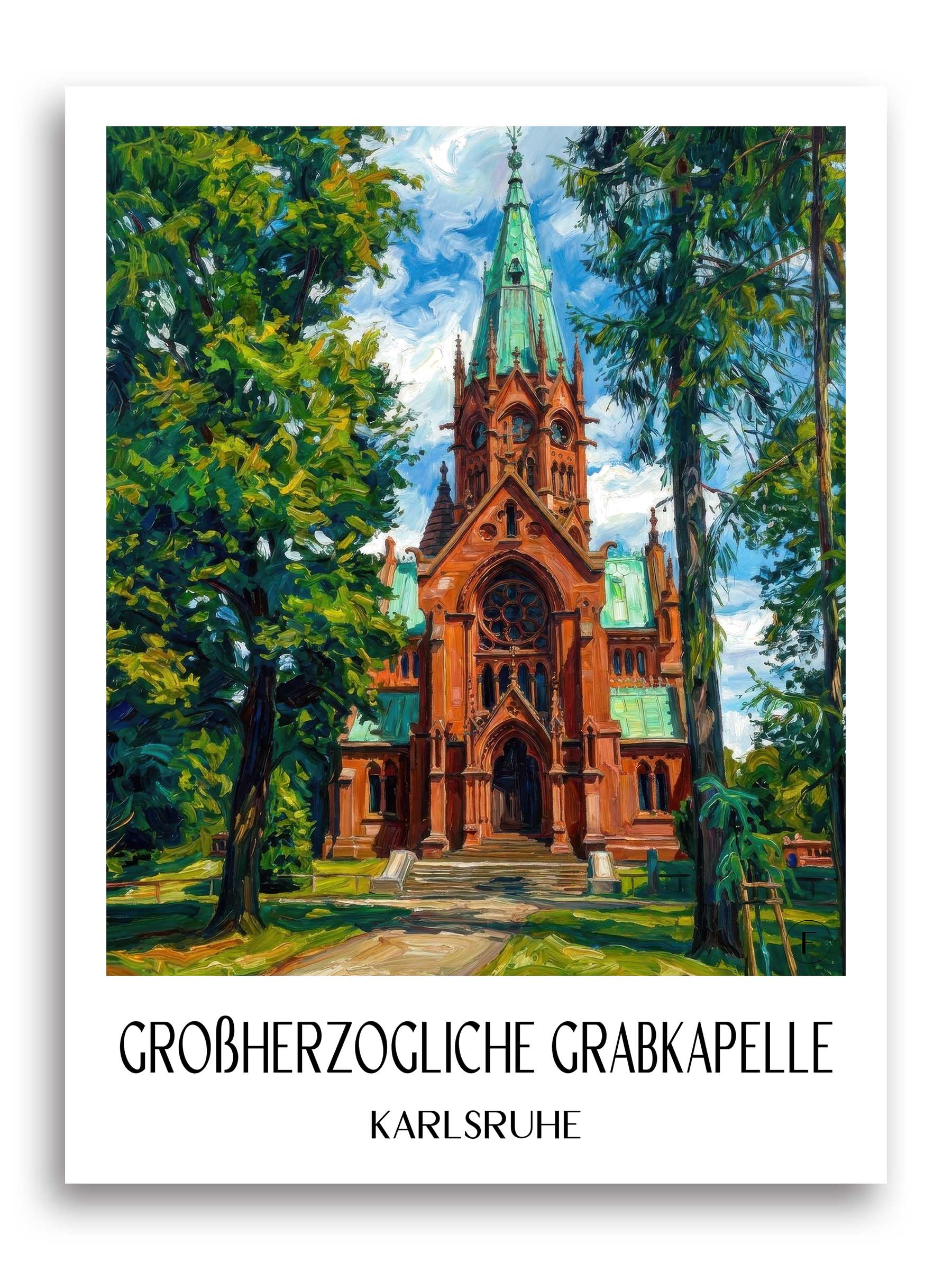 großherzogliche-grabkapelle-karlsruhe-deutschland-poster-oil-painting-oelgemaelde