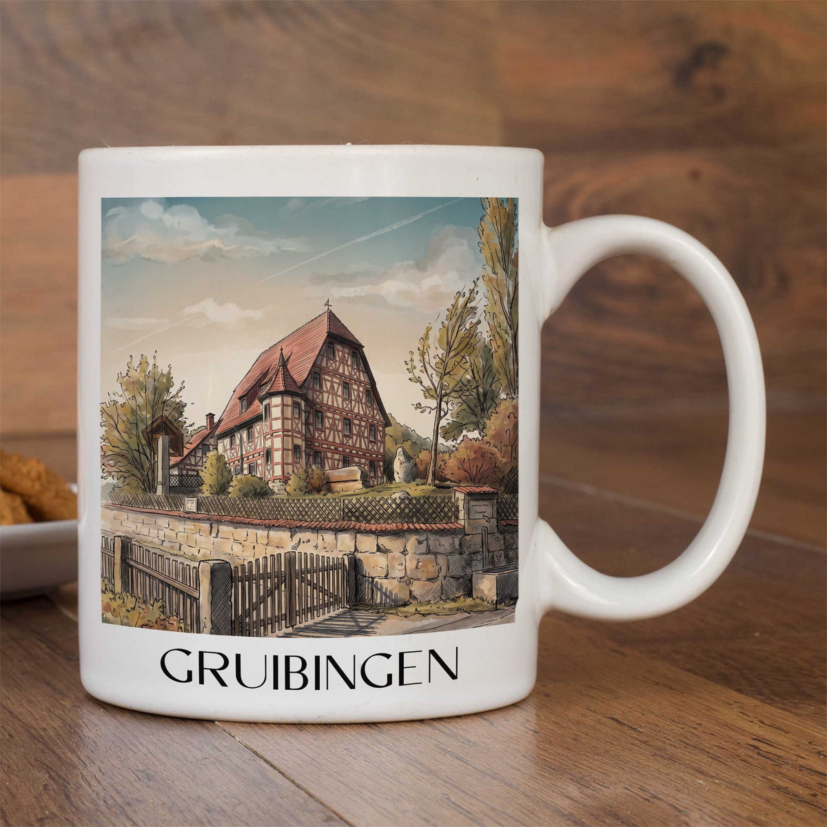 gruibingen-schwäbische-alb-deutschland-kaffeebecher-aquarell