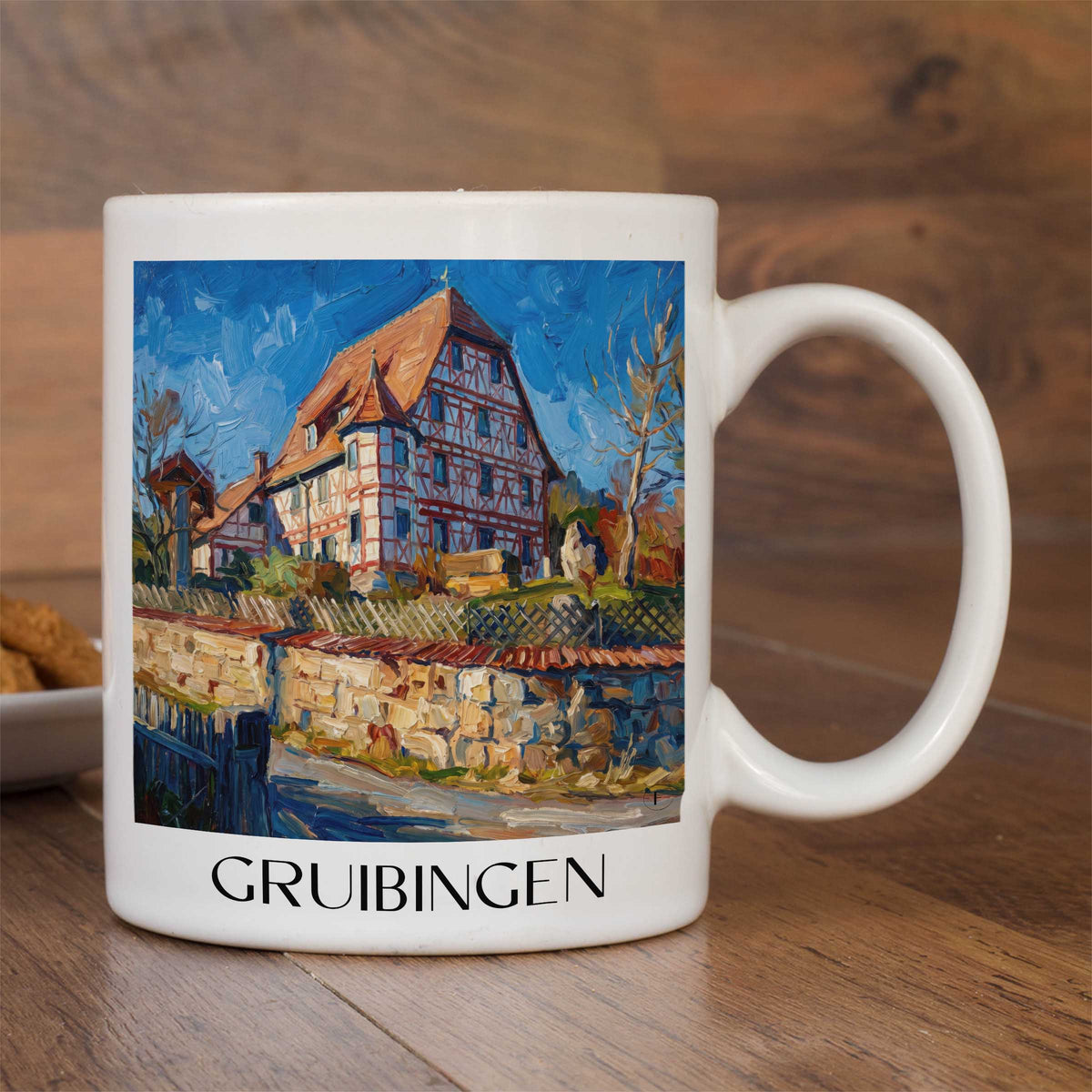 gruibingen-schwäbische-alb-deutschland-kaffeebecher-oil-painting-oelgemaelde