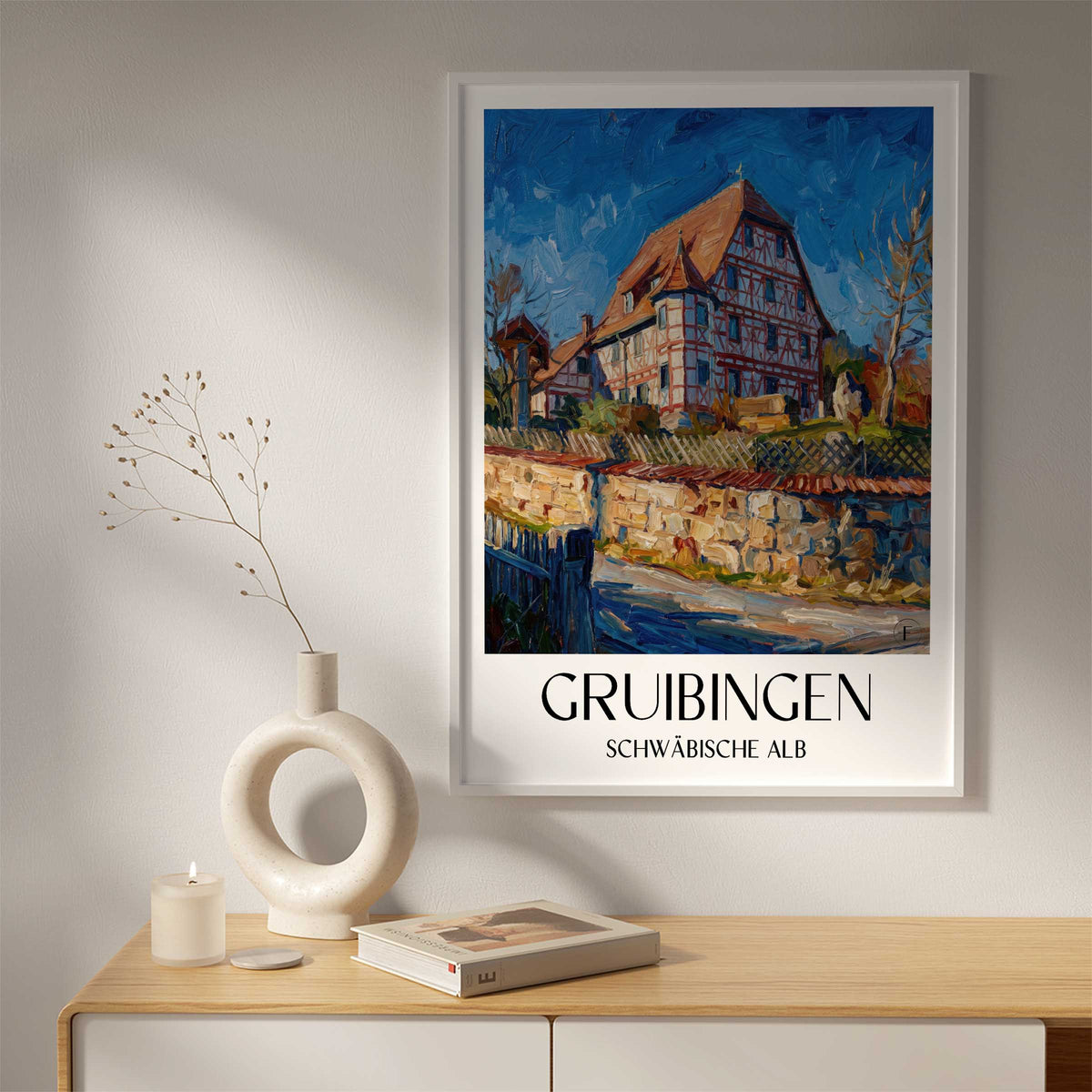 gruibingen-schwäbische-alb-deutschland-poster-oil-painting-oelgemaelde