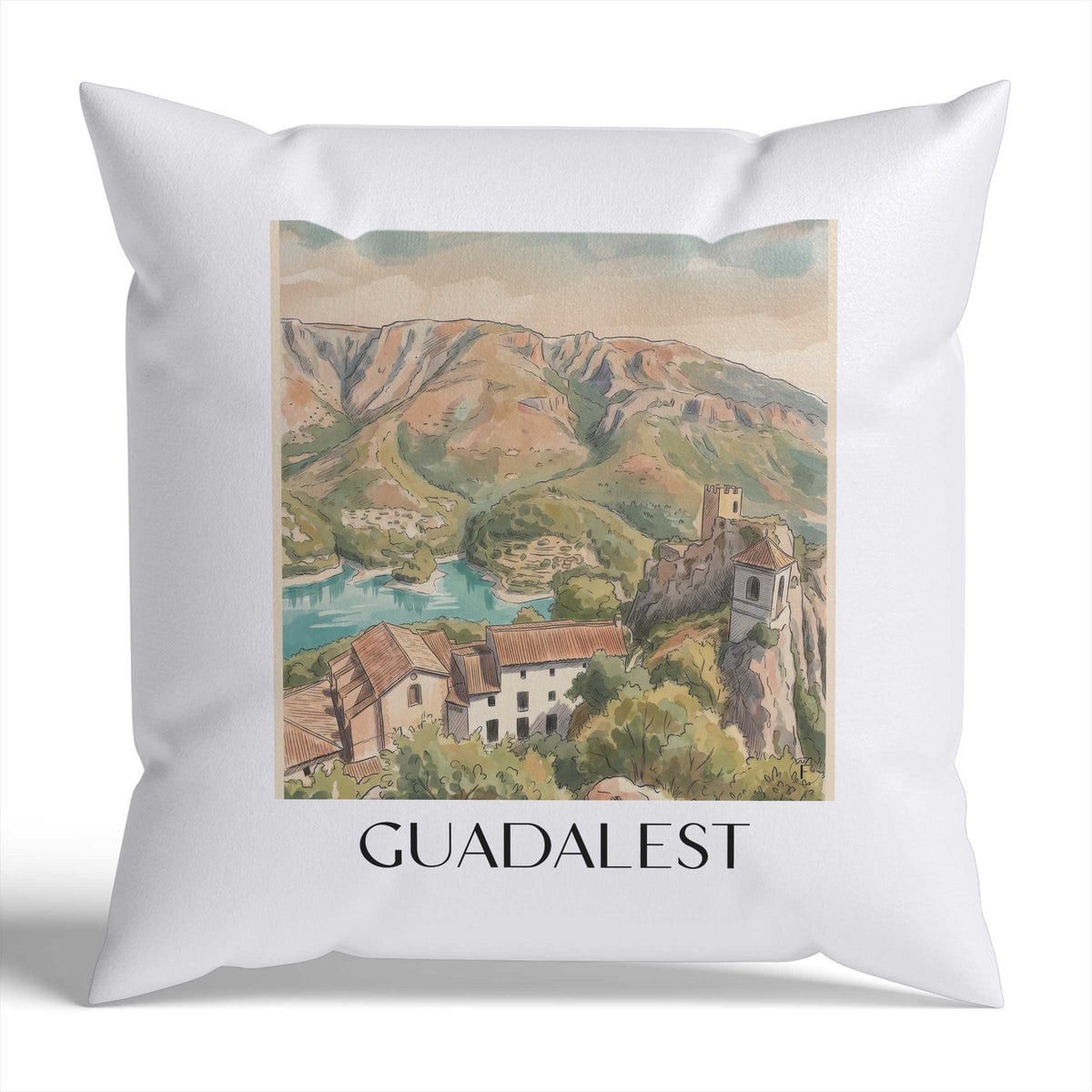guadalest-spanien-spanien-kissenbezug-aquarell