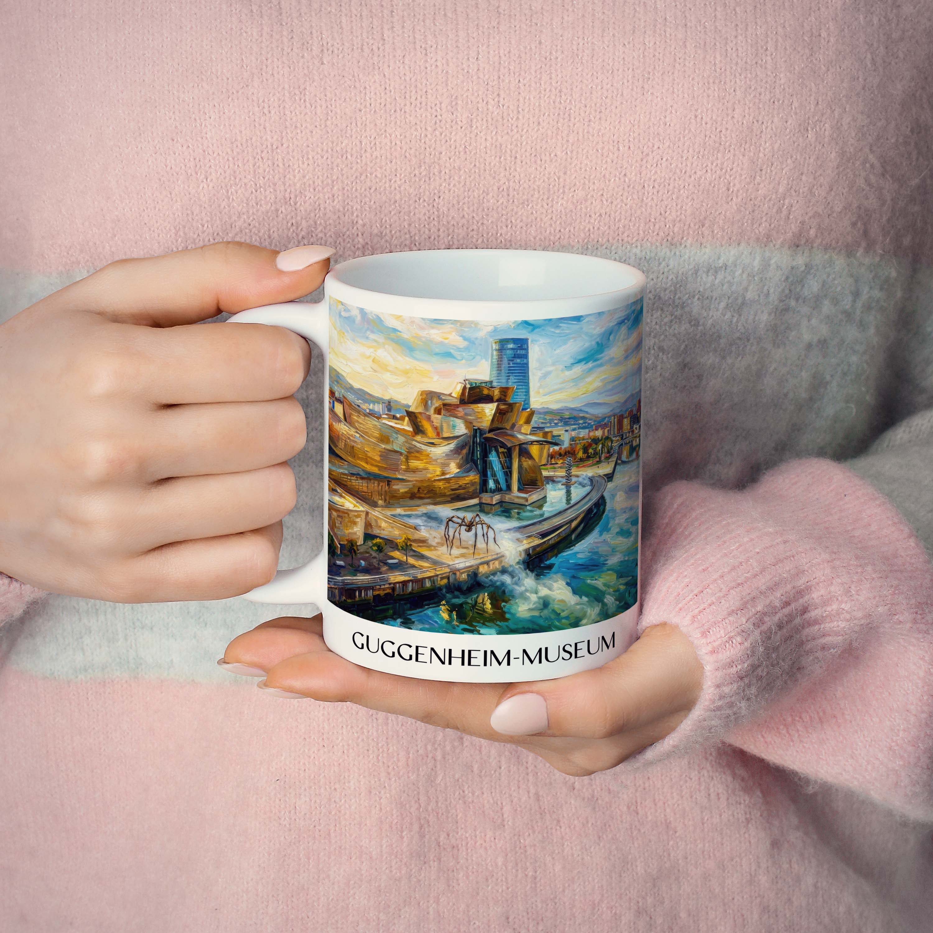 guggenheim-museum-bilbao-spanien-kaffeebecher-oil-painting-oelgemaelde