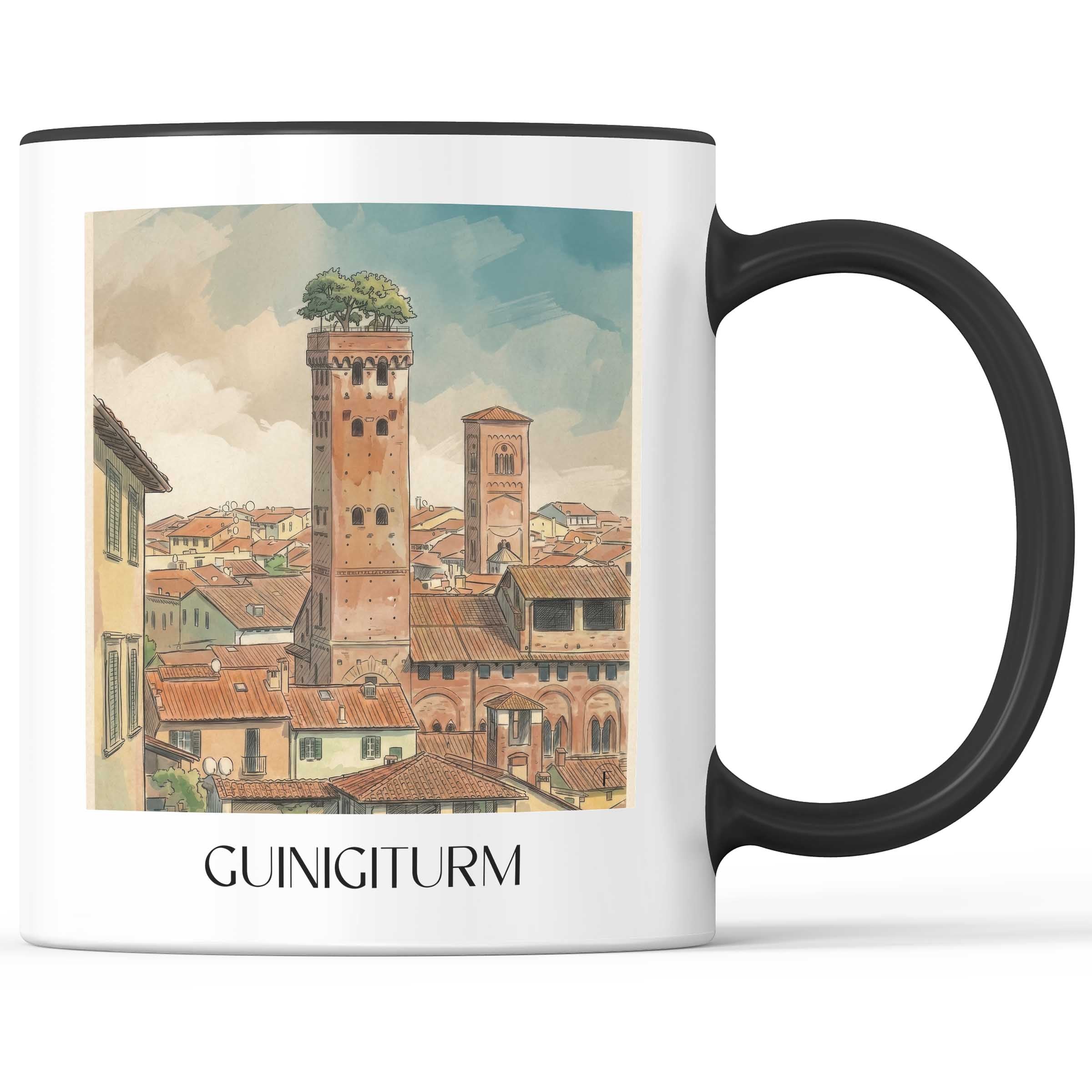 guinigiturm-lucca-italien-kaffeebecher-aquarell