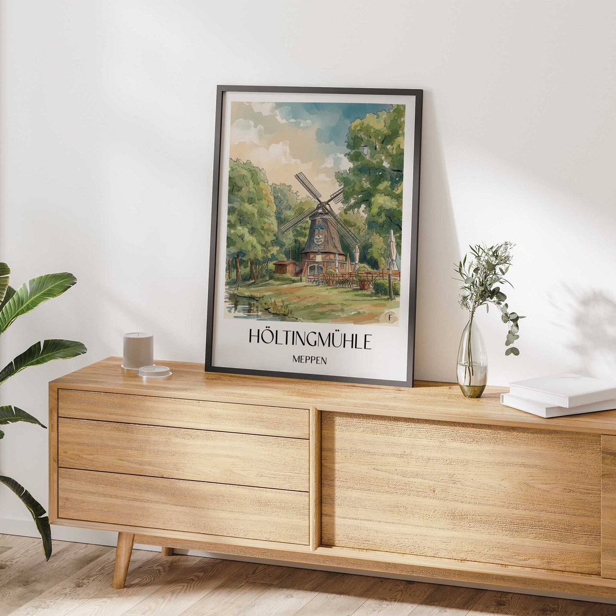höltingmühle-meppen-deutschland-poster-aquarell