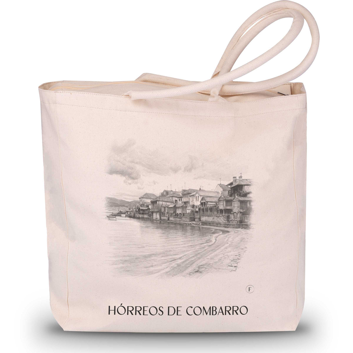 Hórreos de Combarro Shopping Tasche - Spanien - Spanien Tote Bag - Einkaufstasche im Zeichnung Stil - favplace