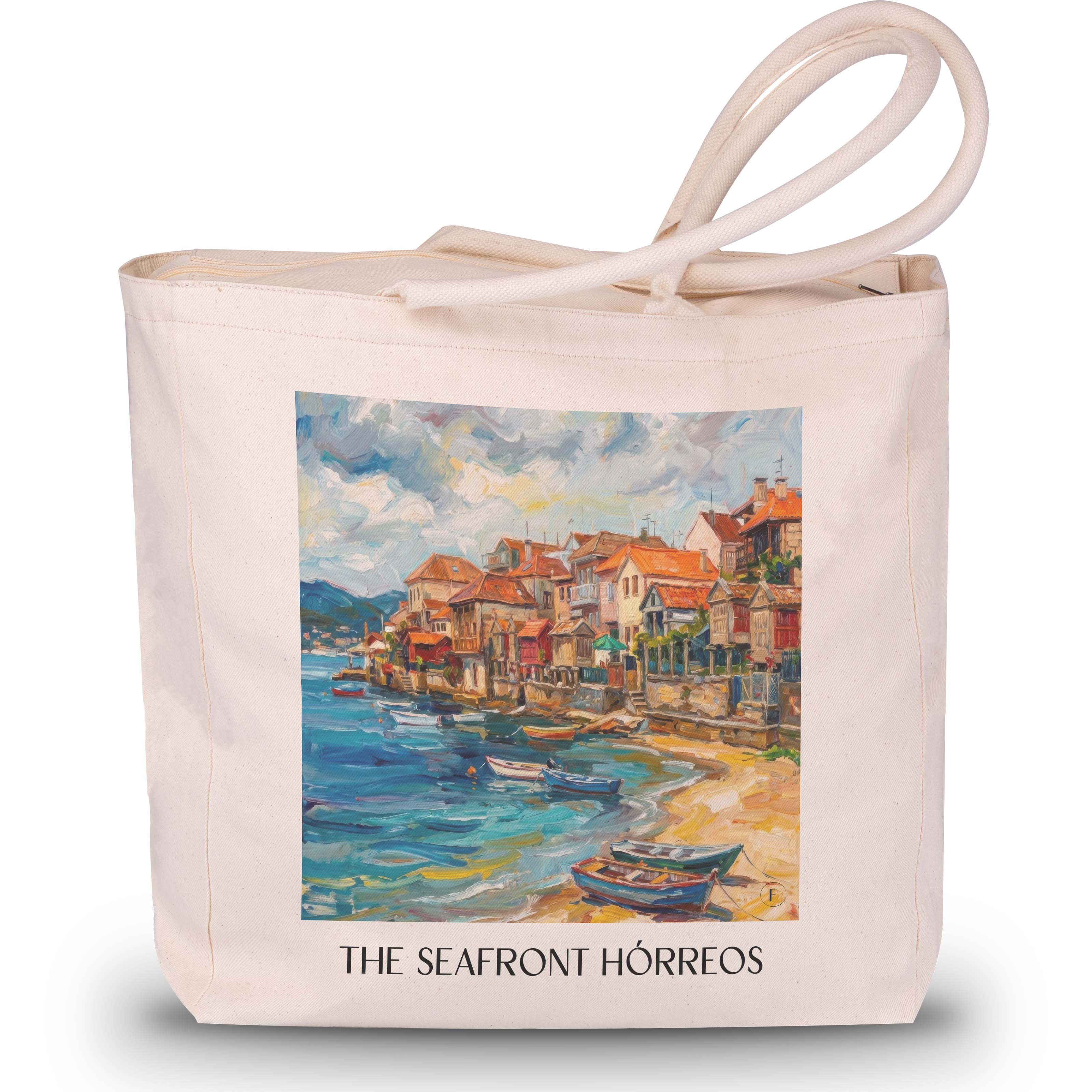 Hórreos de Combarro Shopping Tasche - Spanien - Spanien Tote Bag - Einkaufstasche im Ölgemälde Stil - favplace