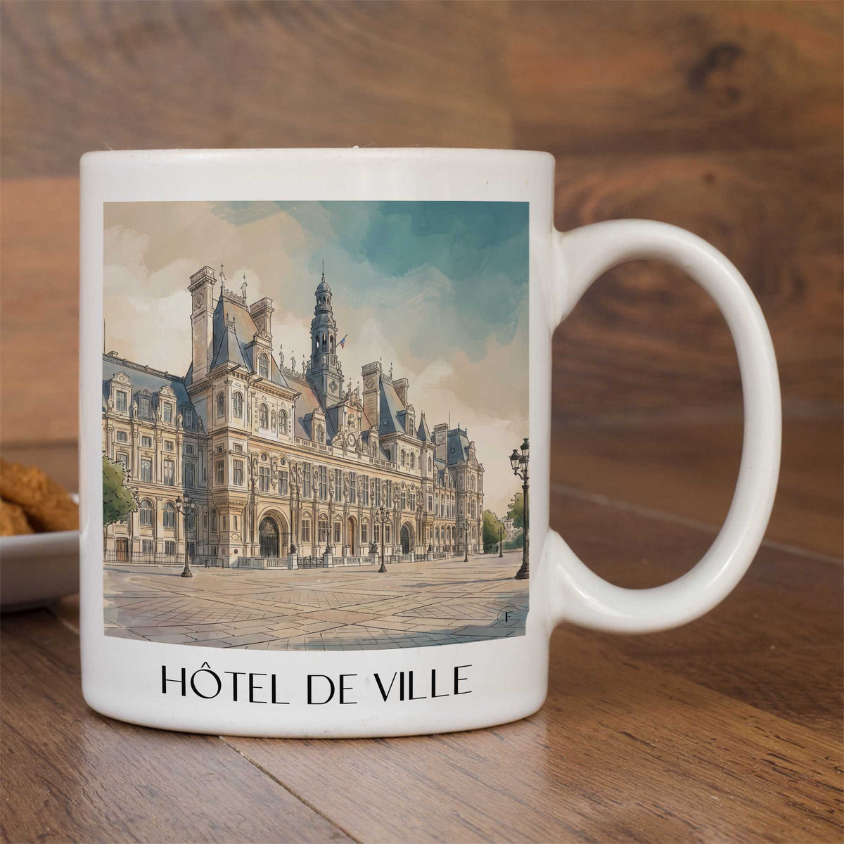hôtel-de-ville-paris-frankreich-kaffeebecher-aquarell