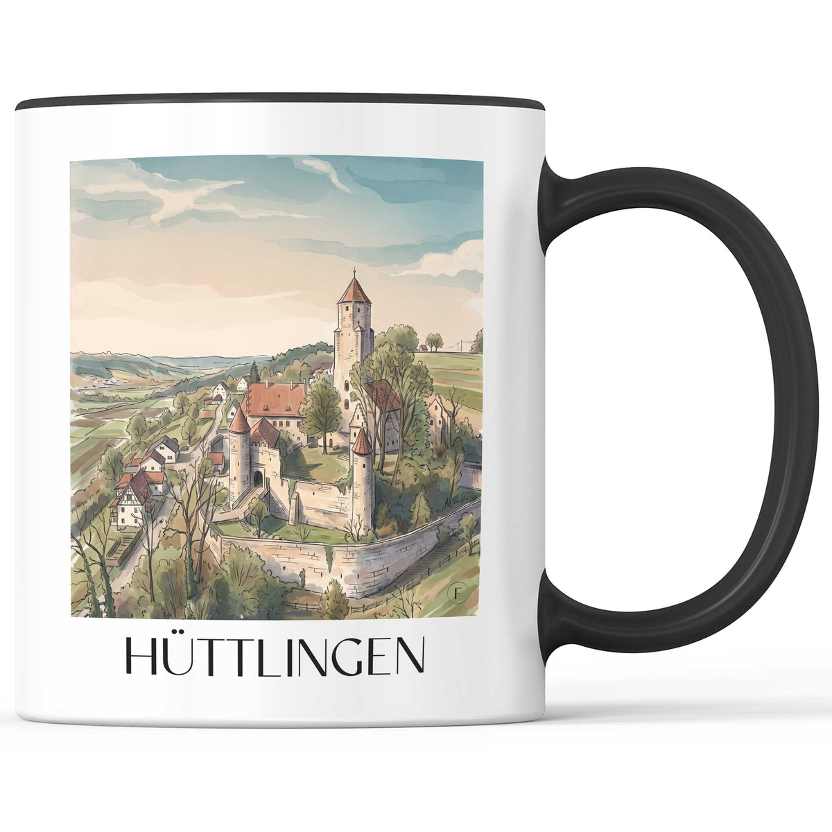 hüttlingen-ostalb-deutschland-kaffeebecher-aquarell