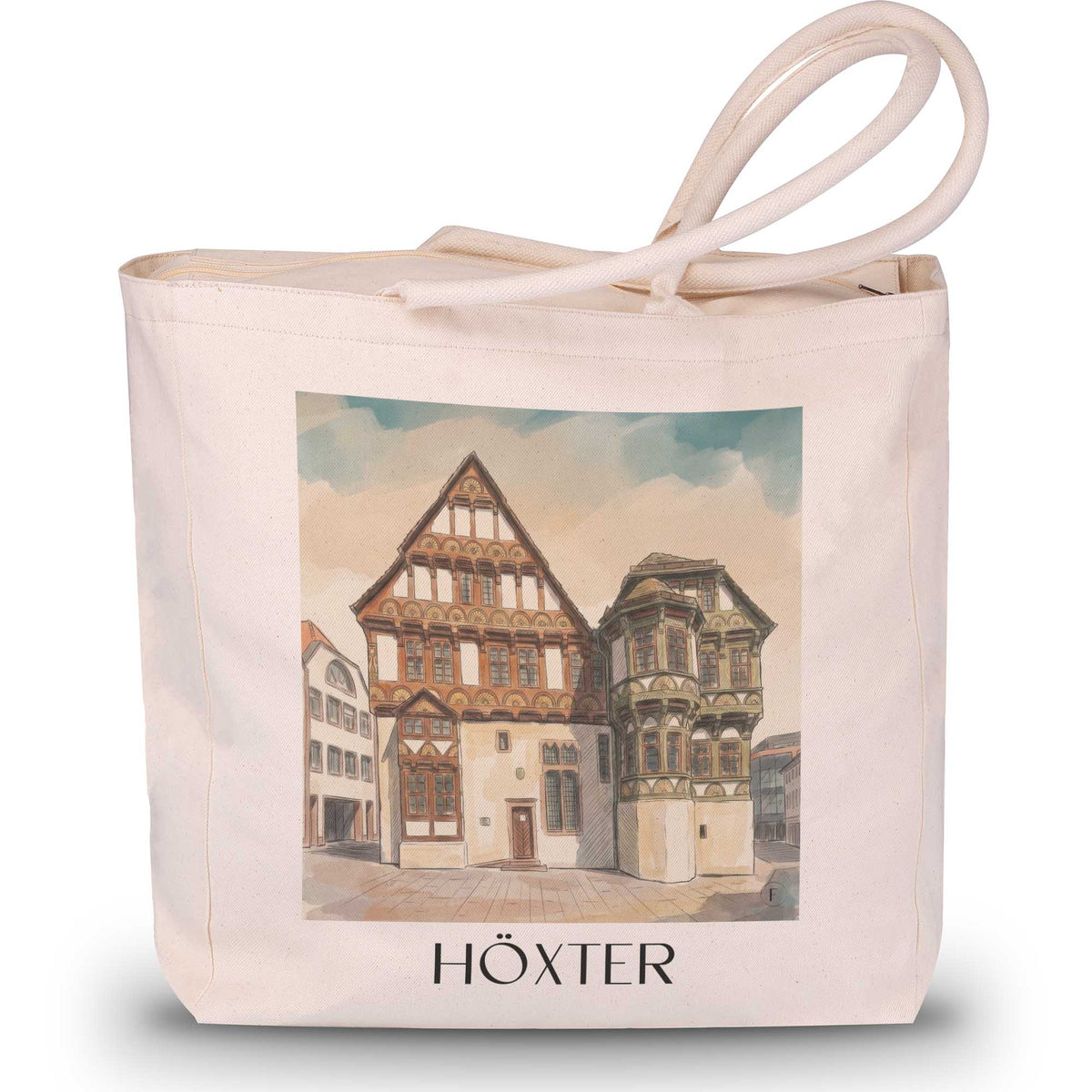 höxter-ostwestfalen-deutschland-einkaufstasche-aquarell
