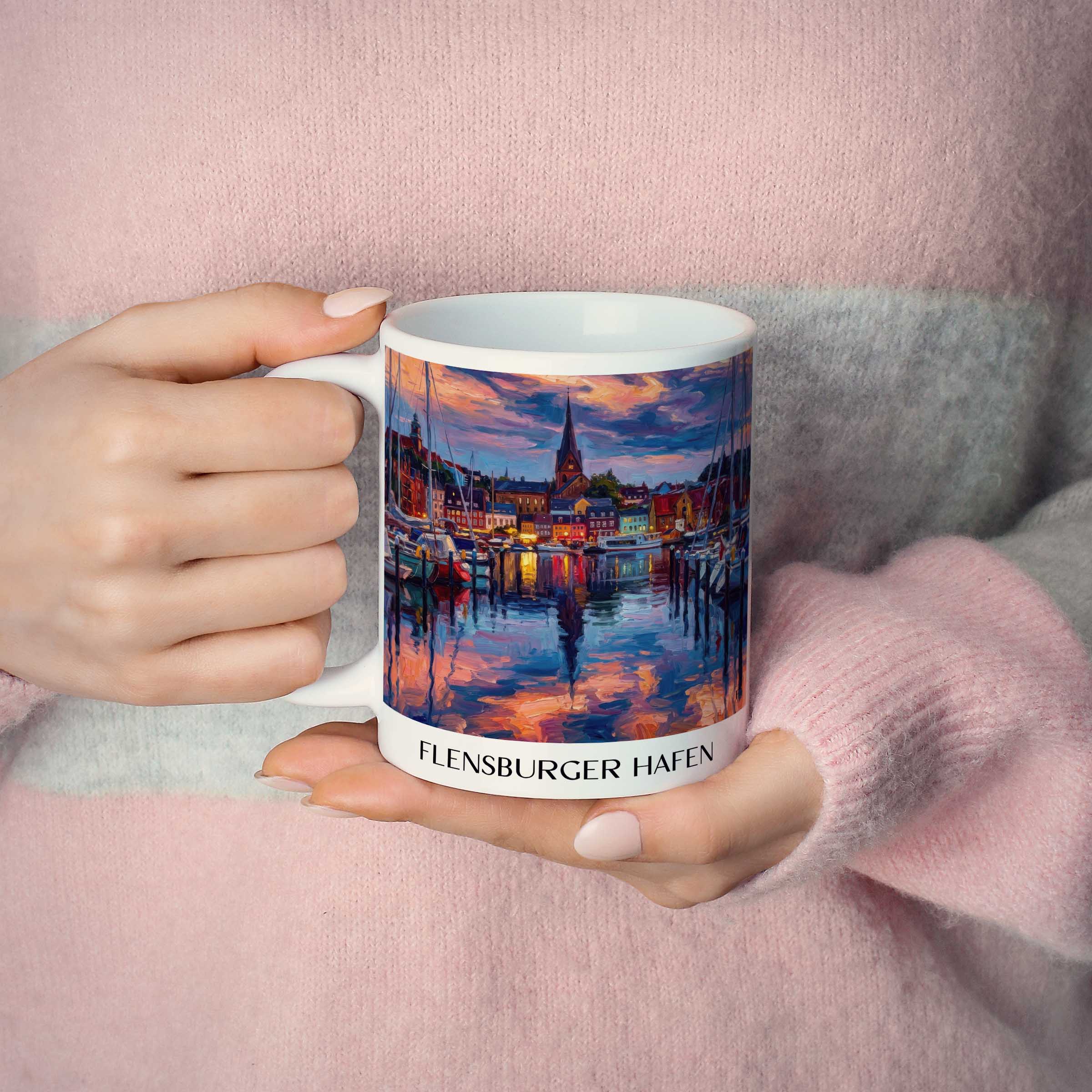 hafen-flensburg-deutschland-kaffeebecher-oil-painting-oelgemaelde