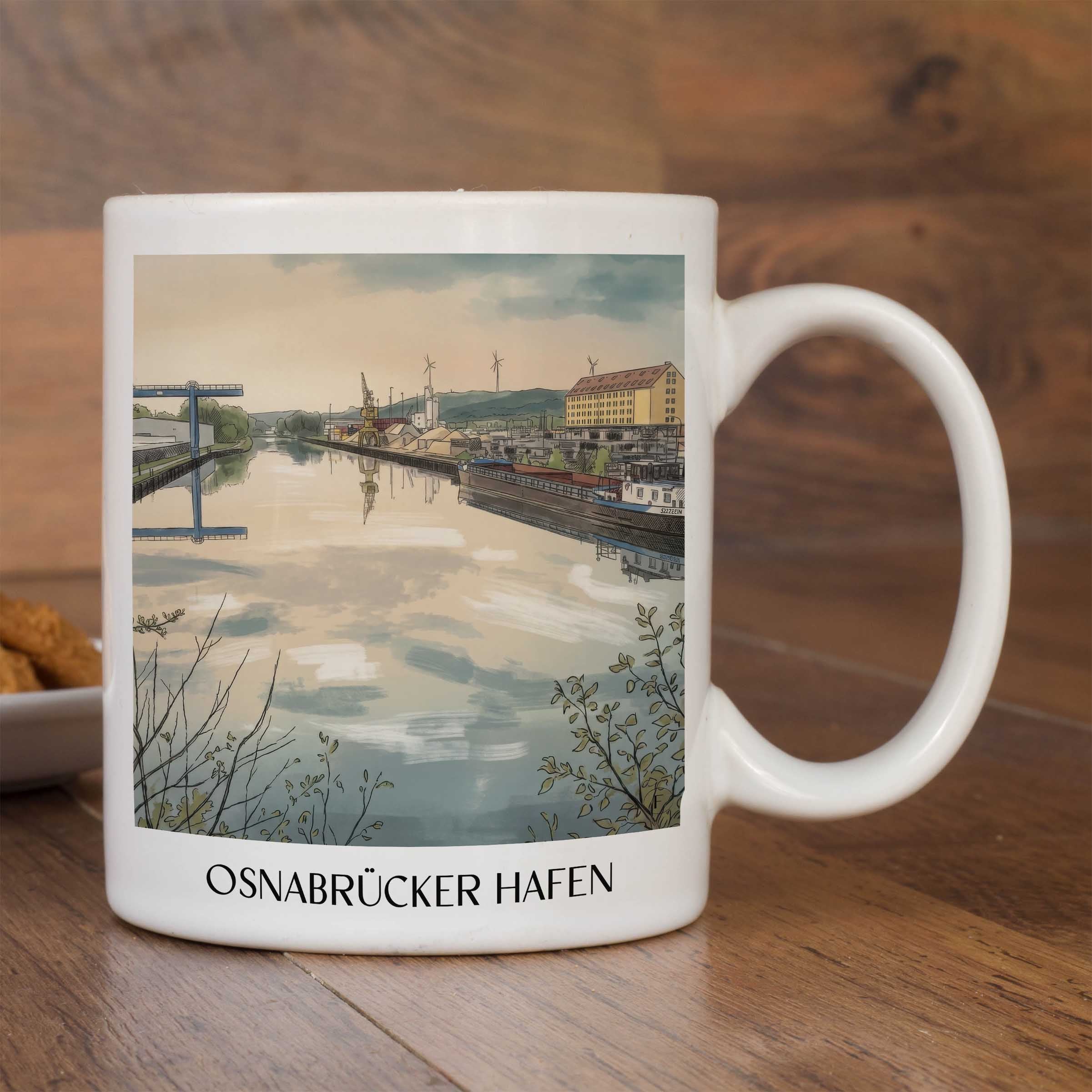 hafen-osnabrück-deutschland-kaffeebecher-aquarell