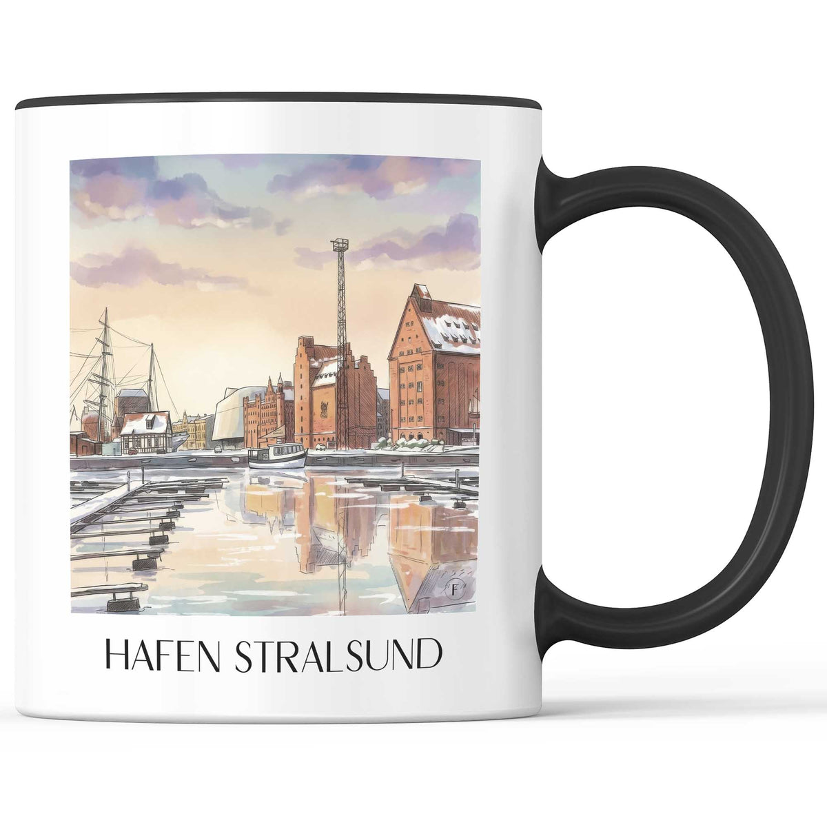 hafen-stralsund-deutschland-kaffeebecher-aquarell