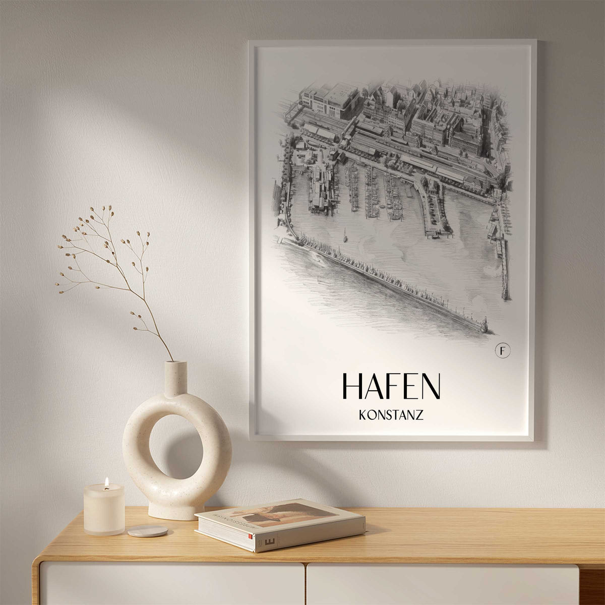 hafen-konstanz-deutschland-poster-bleistift-zeichnung-drawing