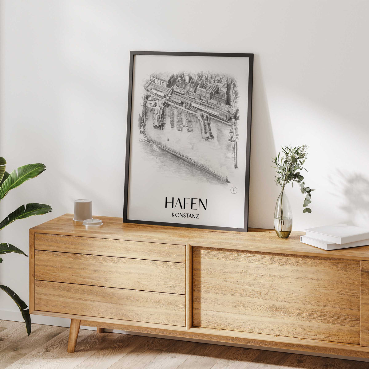 hafen-konstanz-deutschland-poster-bleistift-zeichnung-drawing
