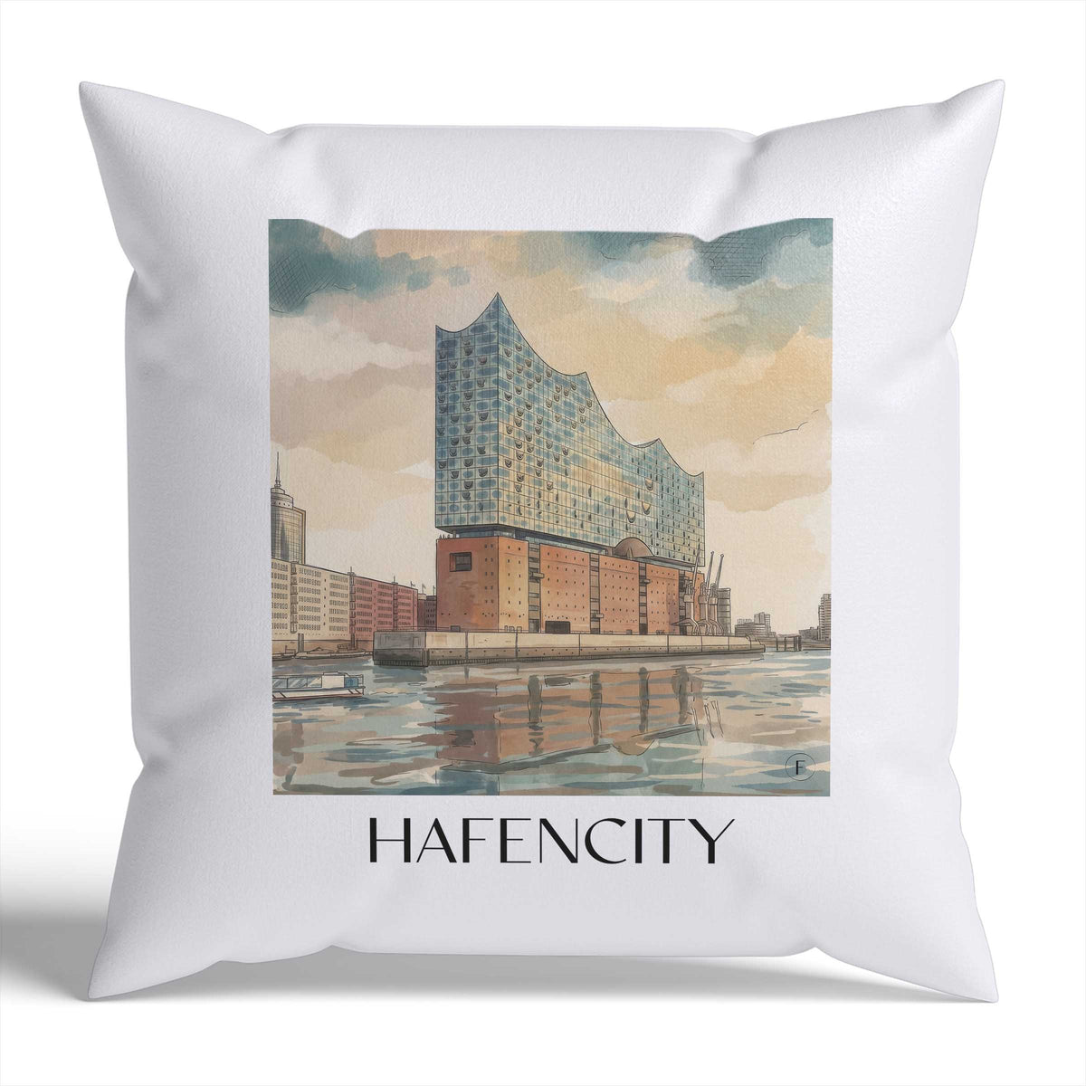 hafencity-hamburg-deutschland-kissenbezug-aquarell