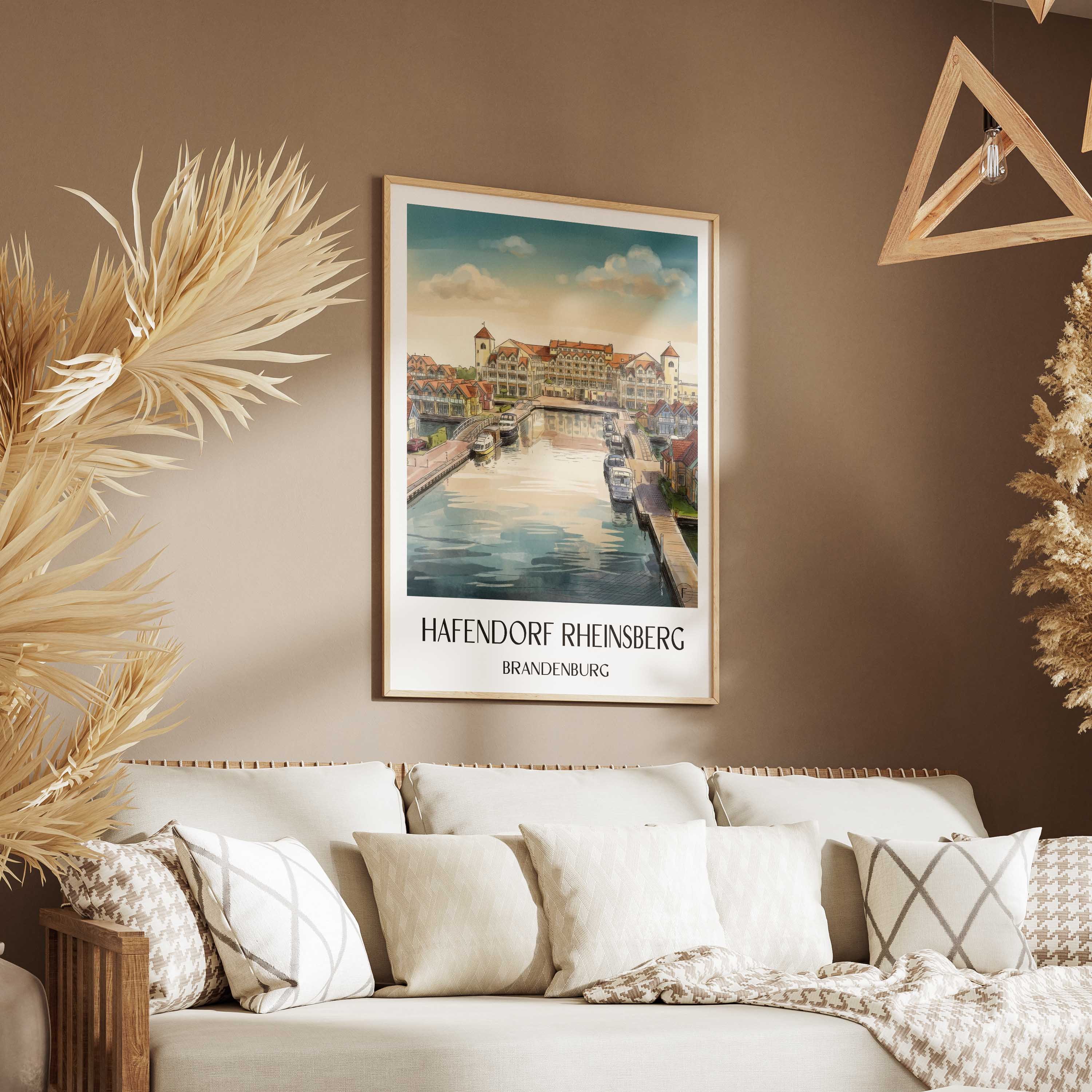 hafendorf-rheinsberg-brandenburg-deutschland-poster-aquarell