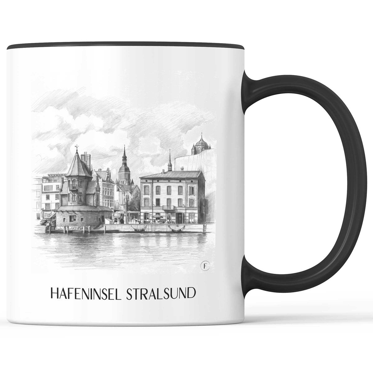 hafeninsel-stralsund-deutschland-kaffeebecher-bleistift-zeichnung-drawing