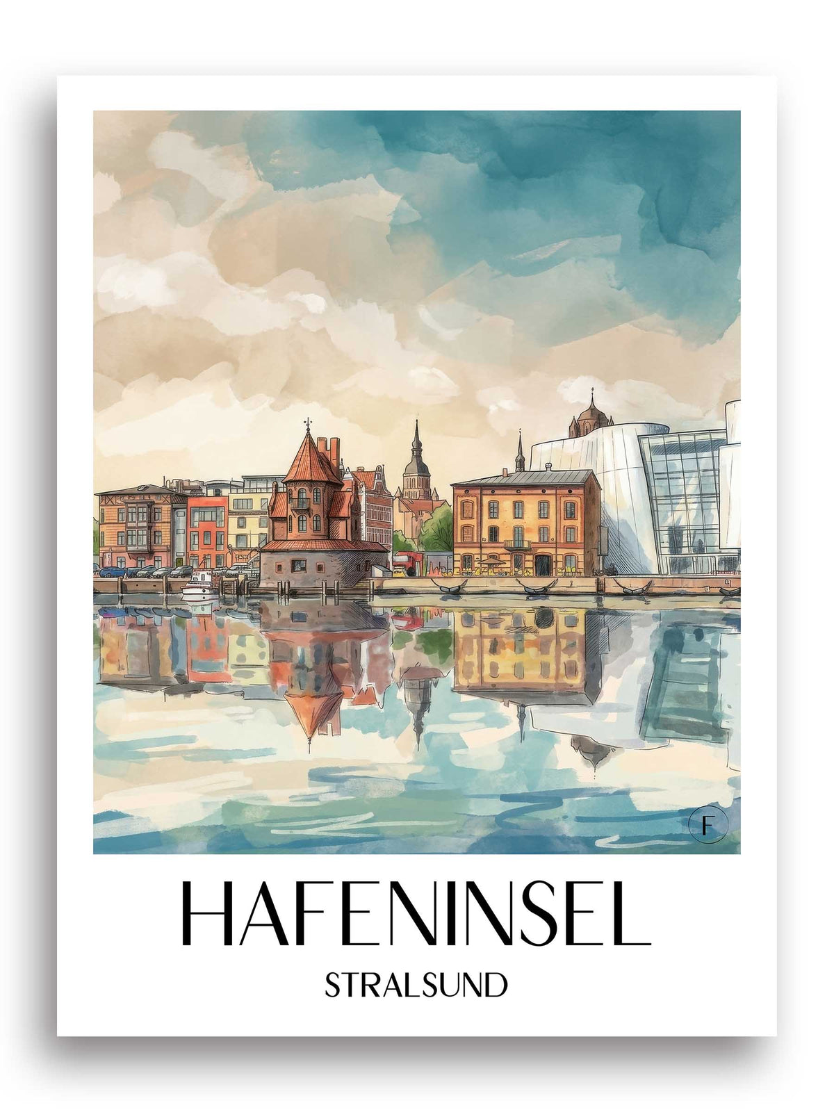 hafeninsel-stralsund-deutschland-poster-aquarell