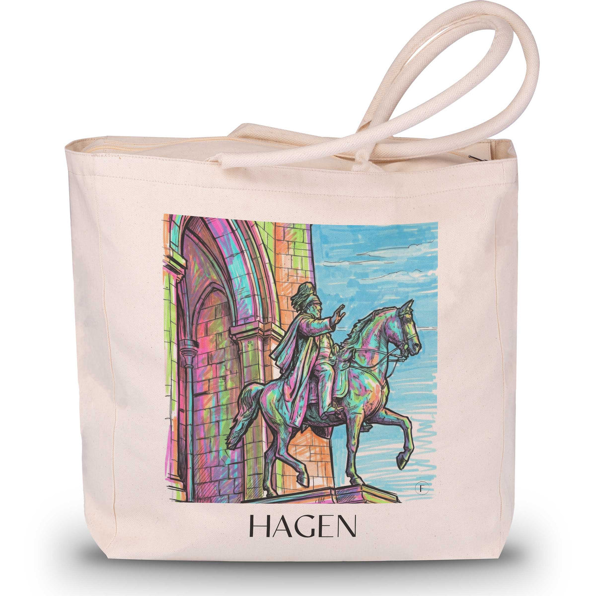 Hagen Shopping Tasche - Sauerland - Deutschland Tote Bag - Einkaufstasche im Tag Graffiti Stil - favplace