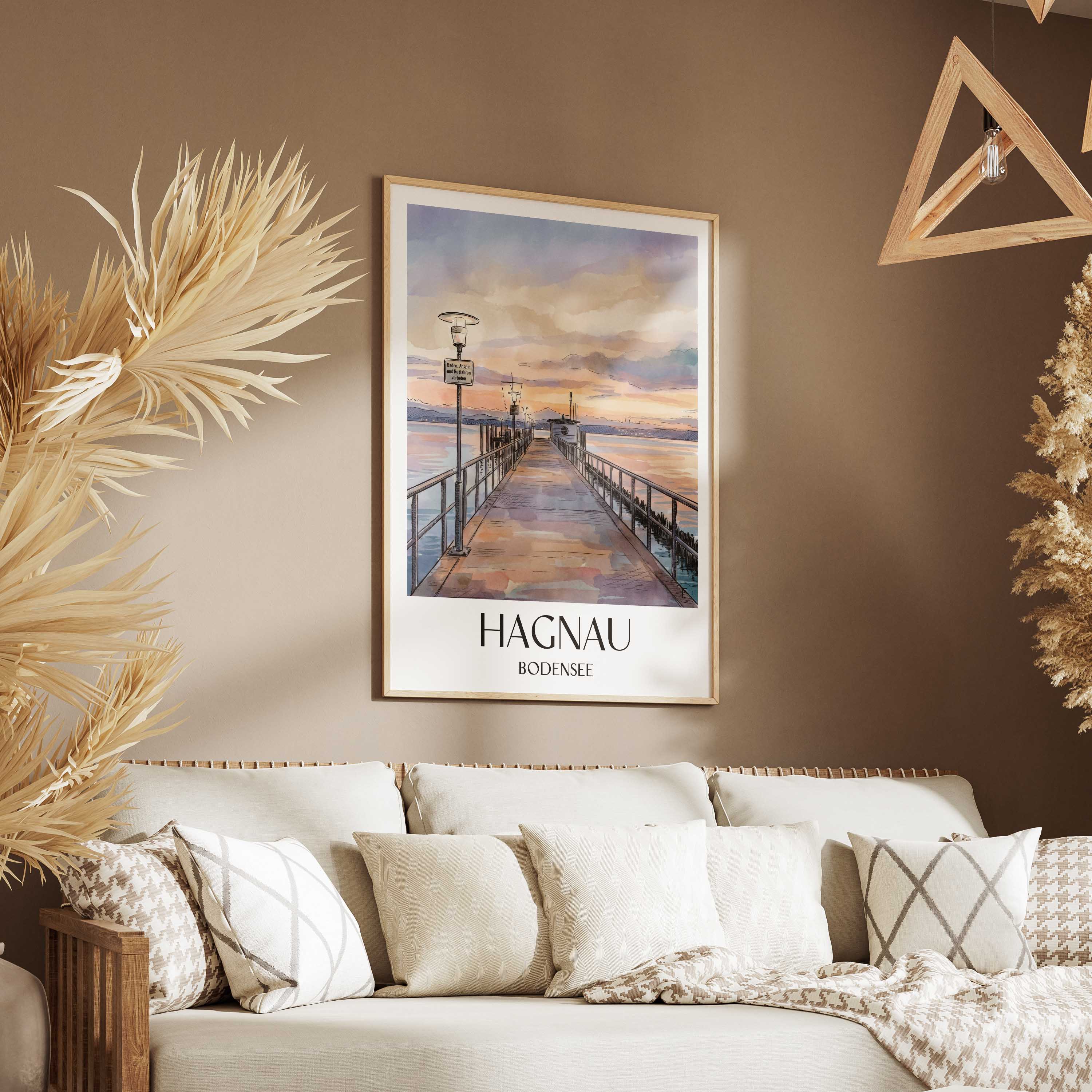 hagnau-bodensee-deutschland-poster-aquarell