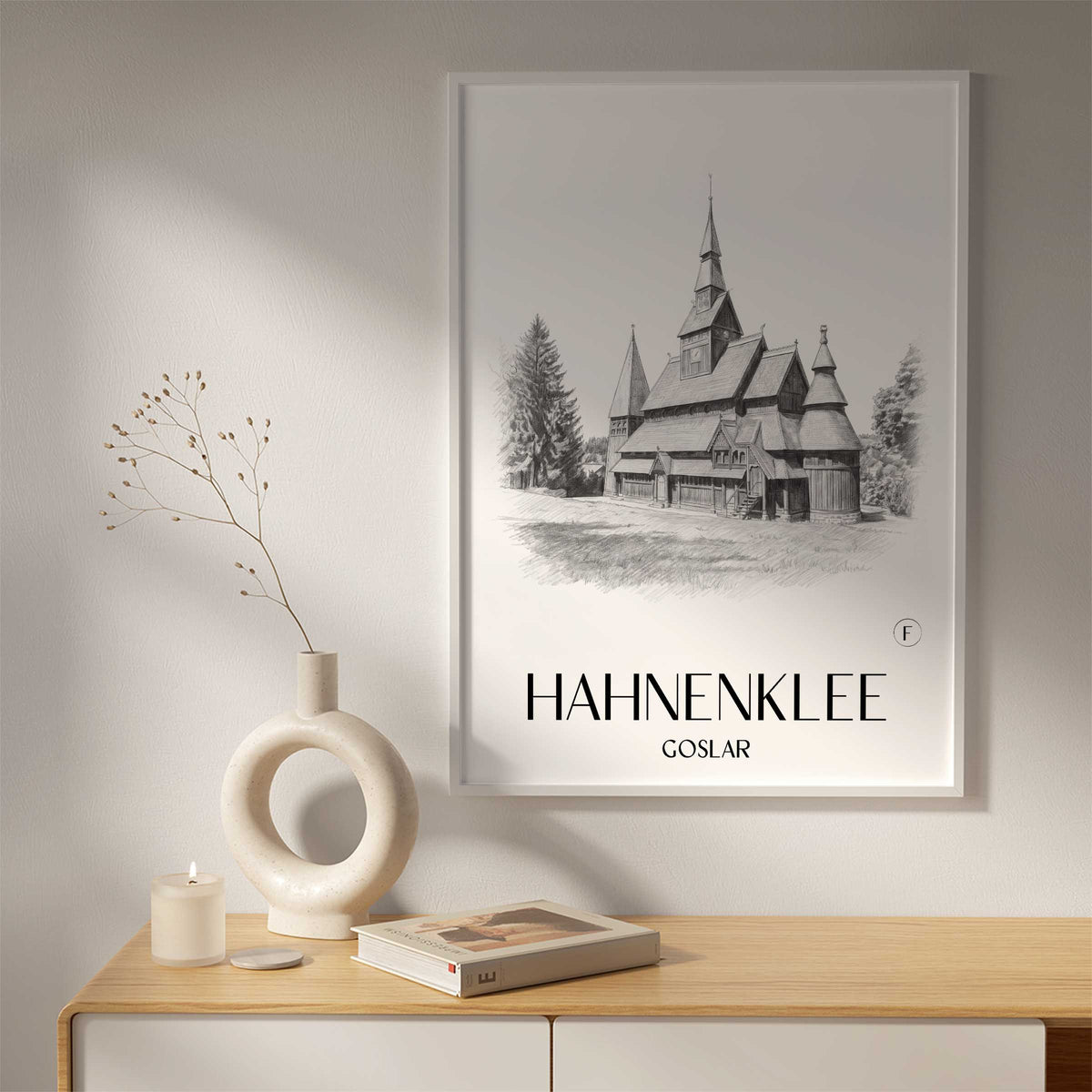 hahnenklee-goslar-deutschland-poster-bleistift-zeichnung-drawing