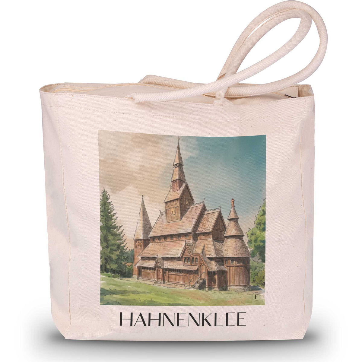 hahnenklee-goslar-deutschland-einkaufstasche-aquarell