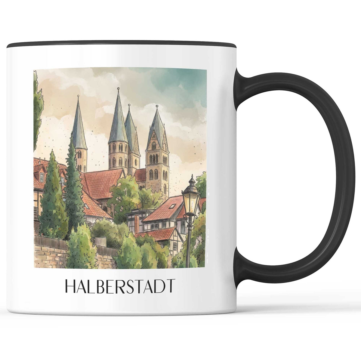 halberstadt-harz-deutschland-kaffeebecher-aquarell