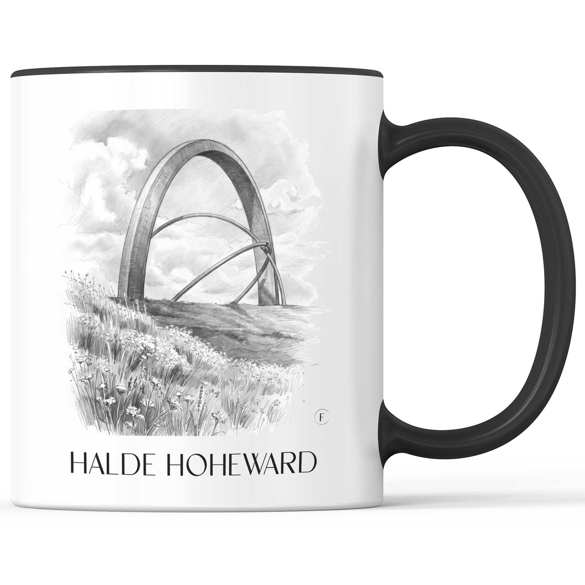 halde-hoheward-recklinghausen-deutschland-kaffeebecher-bleistift-zeichnung-drawing