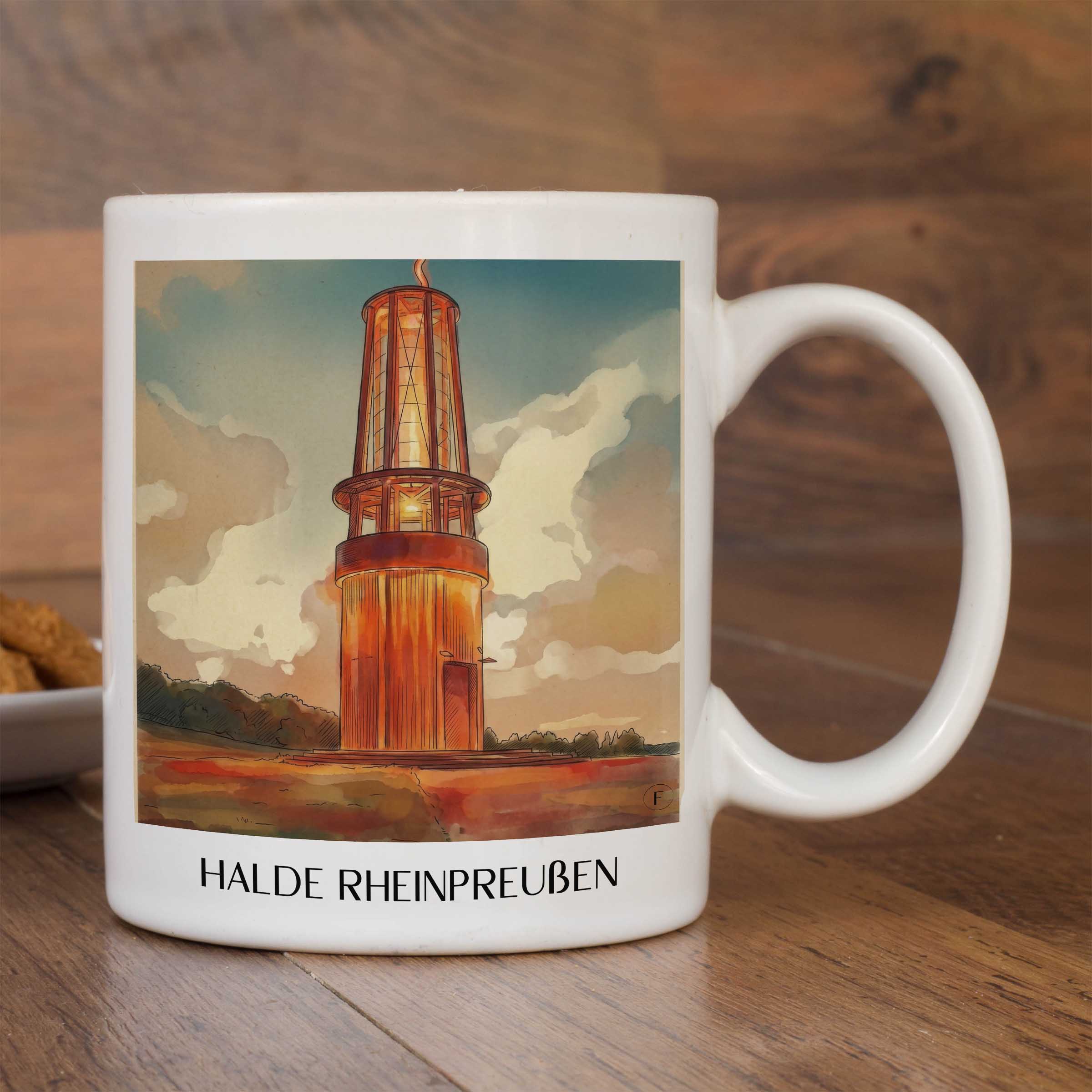 halde-rheinpreußen-moers-deutschland-kaffeebecher-aquarell