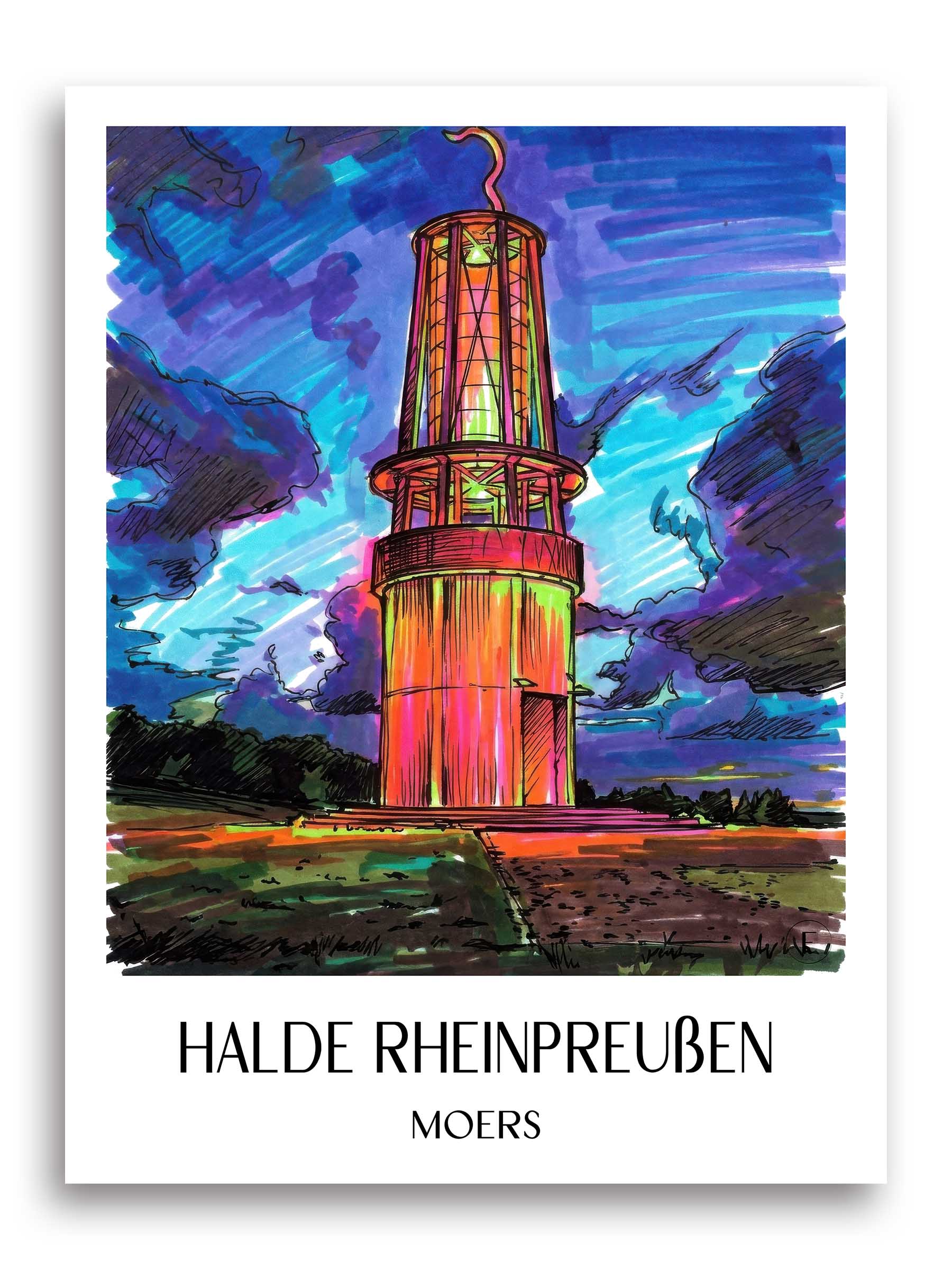 halde-rheinpreußen-moers-deutschland-poster-graffiti