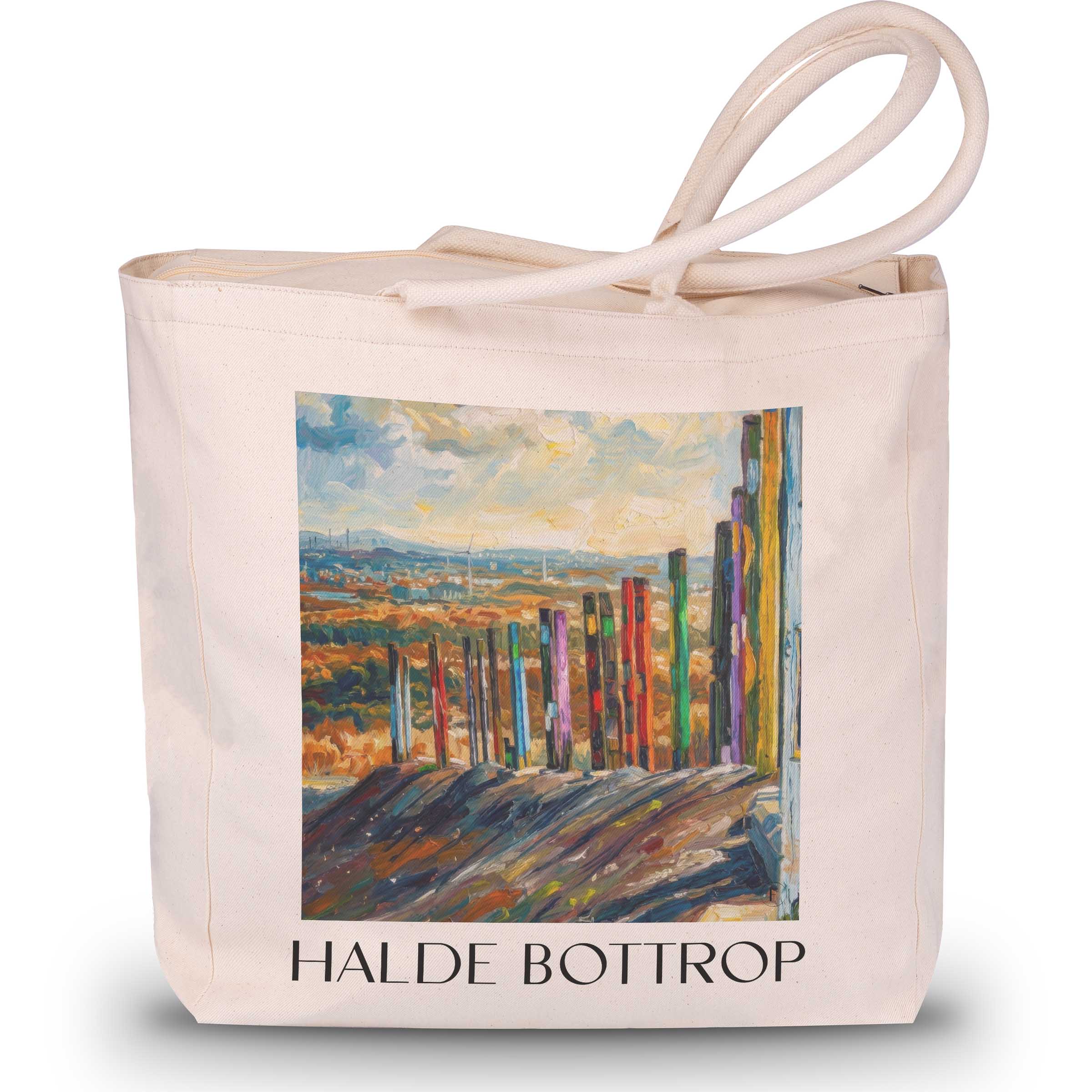 Halde Shopping Tasche - Bottrop - Deutschland Tote Bag - Einkaufstasche im Ölgemälde Stil - favplace