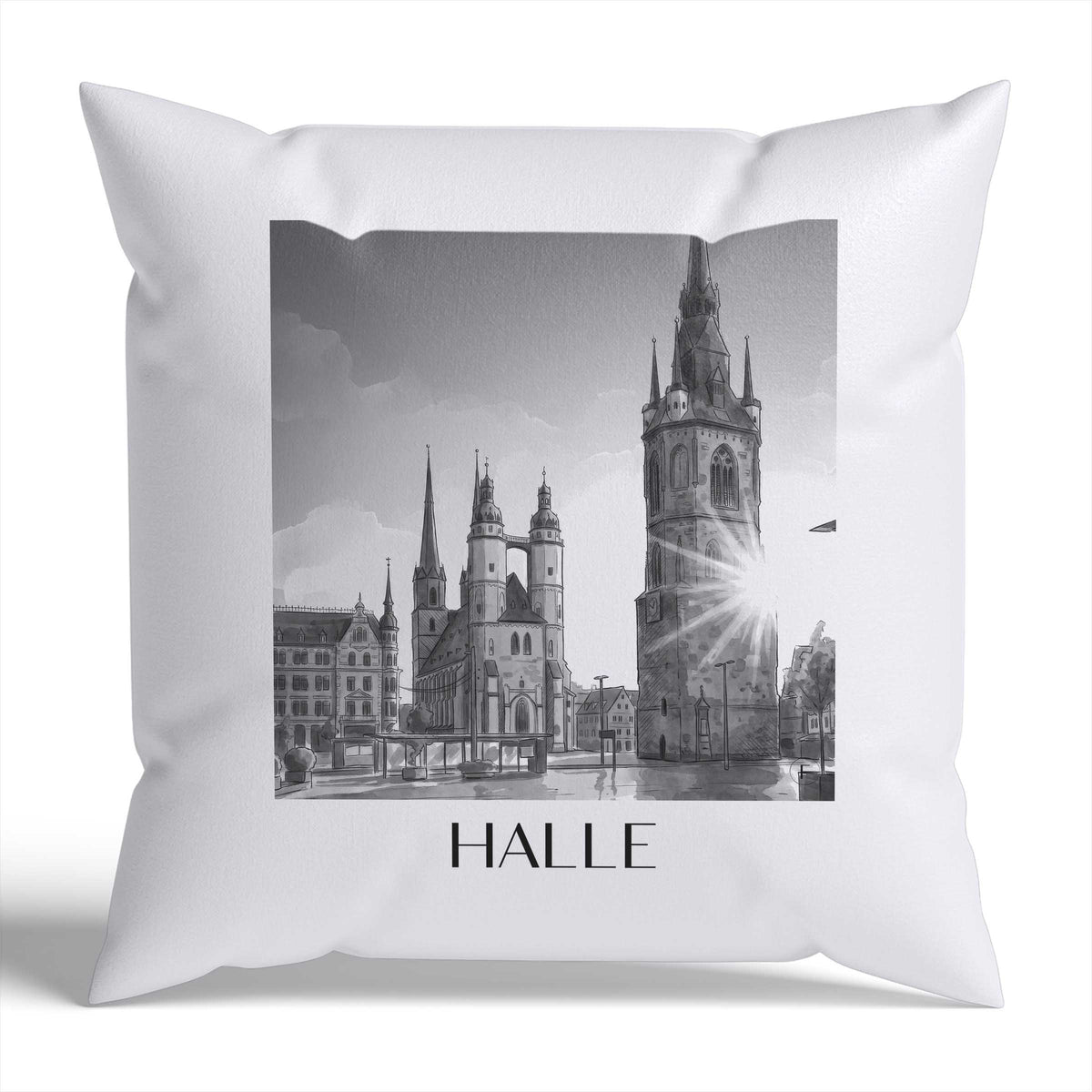halle-sachsen-anhalt-deutschland-kissenbezug-aquarell-schwarz-weiss