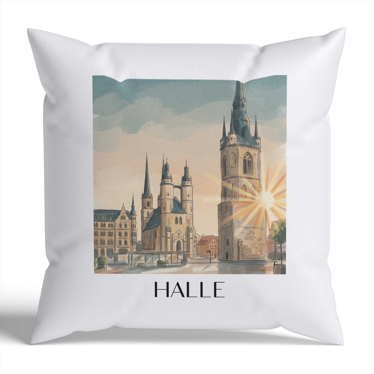 halle-sachsen-anhalt-deutschland-kissenbezug-aquarell