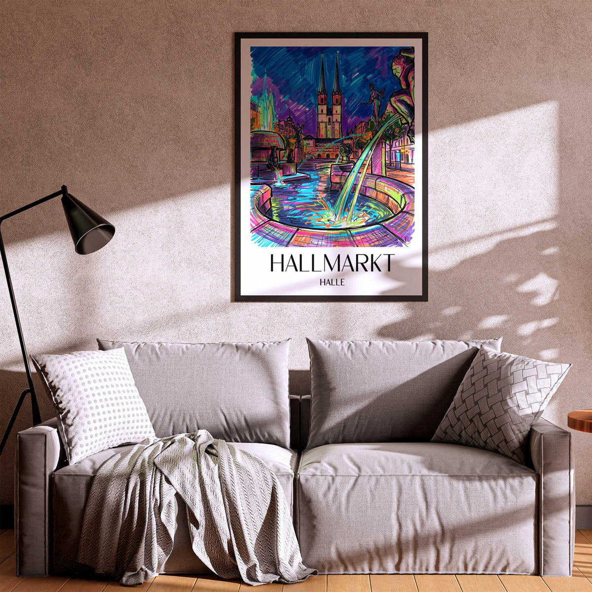 hallmarkt-halle-deutschland-poster-graffiti