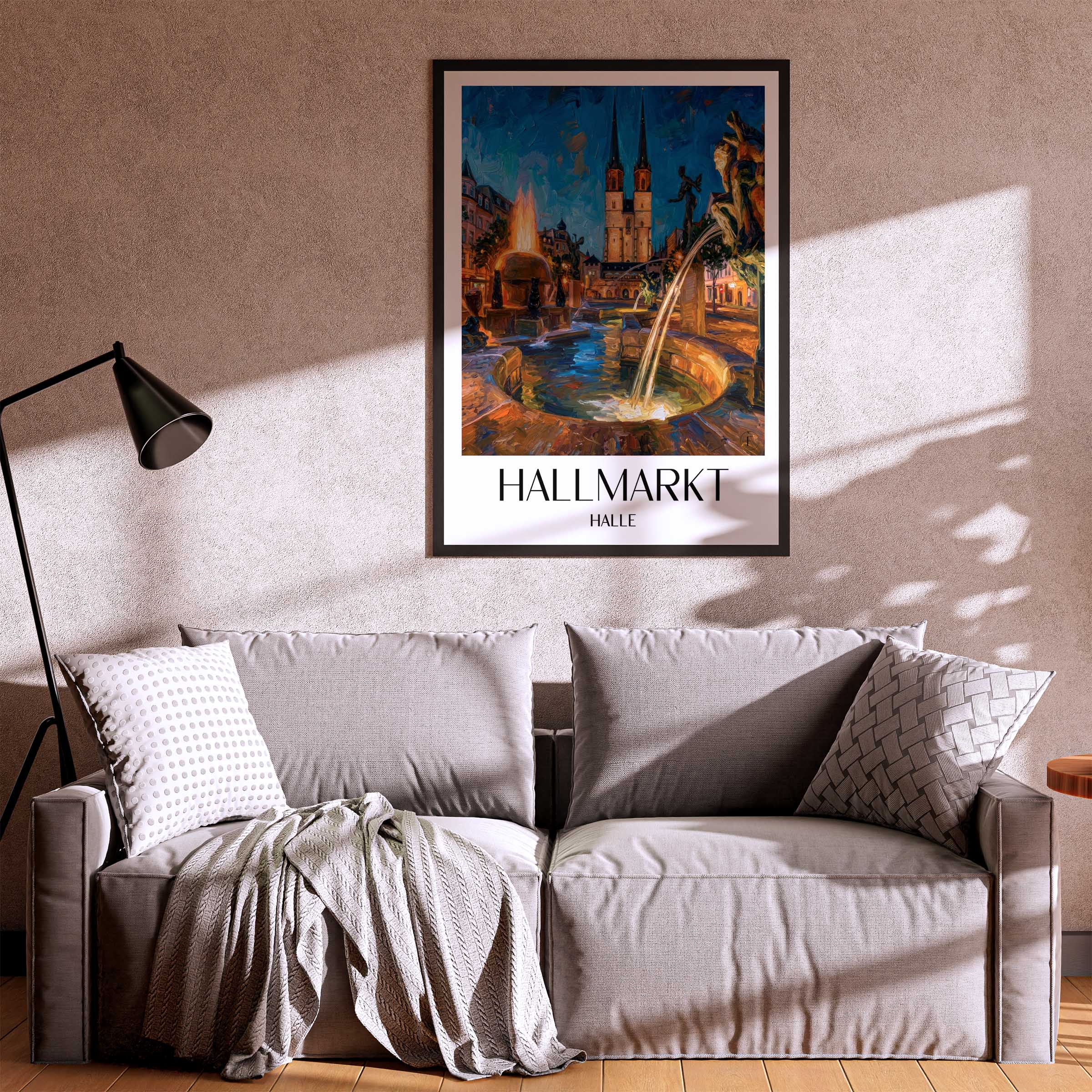 hallmarkt-halle-deutschland-poster-oil-painting-oelgemaelde