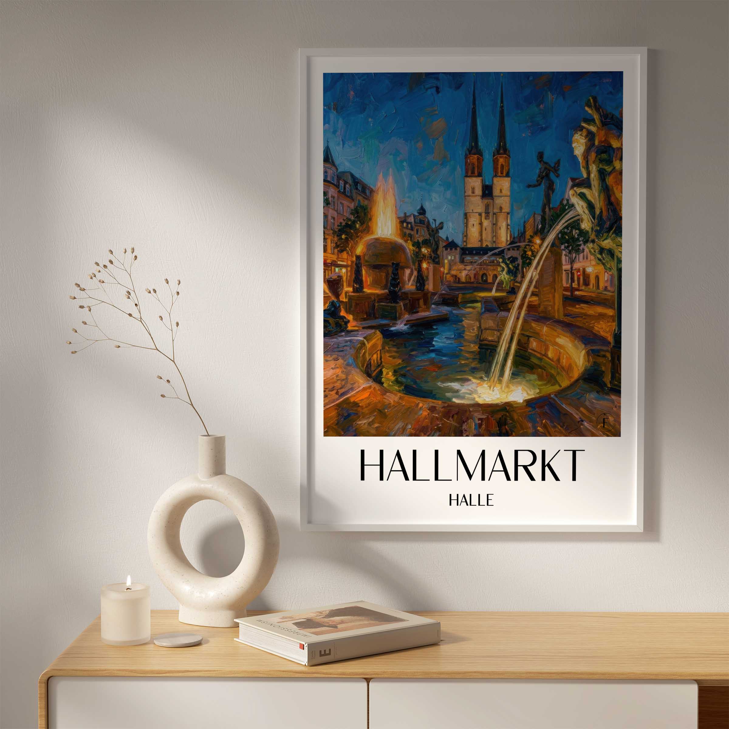 hallmarkt-halle-deutschland-poster-oil-painting-oelgemaelde