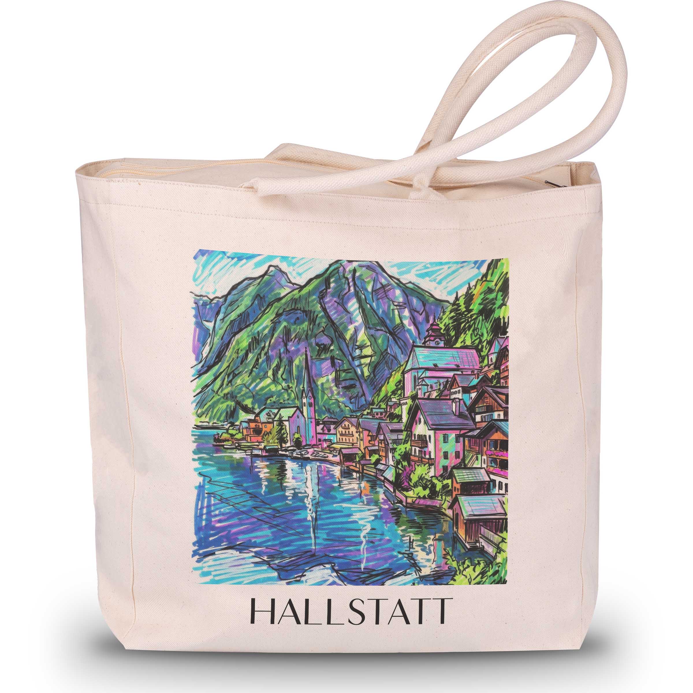 hallstatt-österreich-einkaufstasche-graffiti
