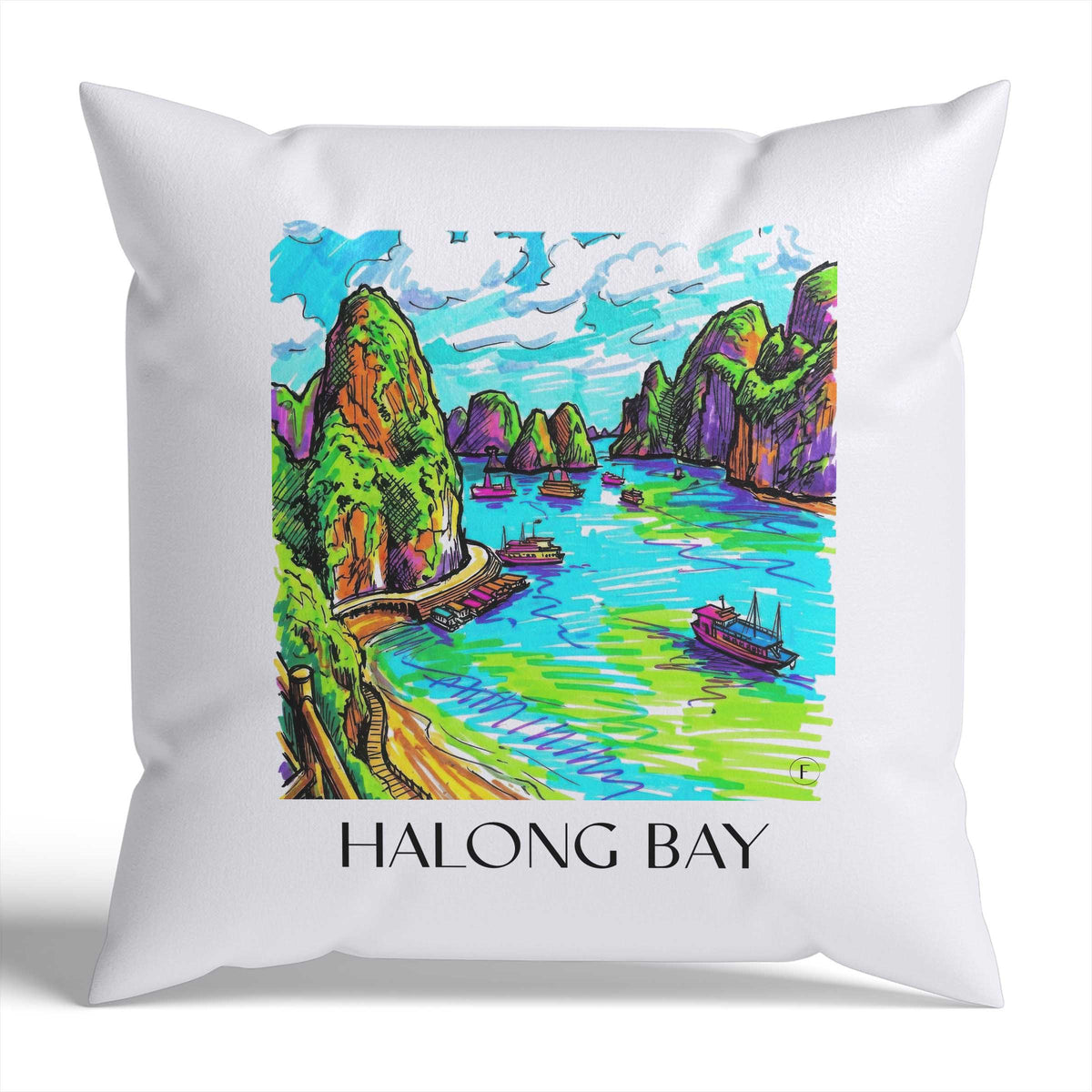 halong-bay-vietnam-vietnam-kissenbezug-graffiti
