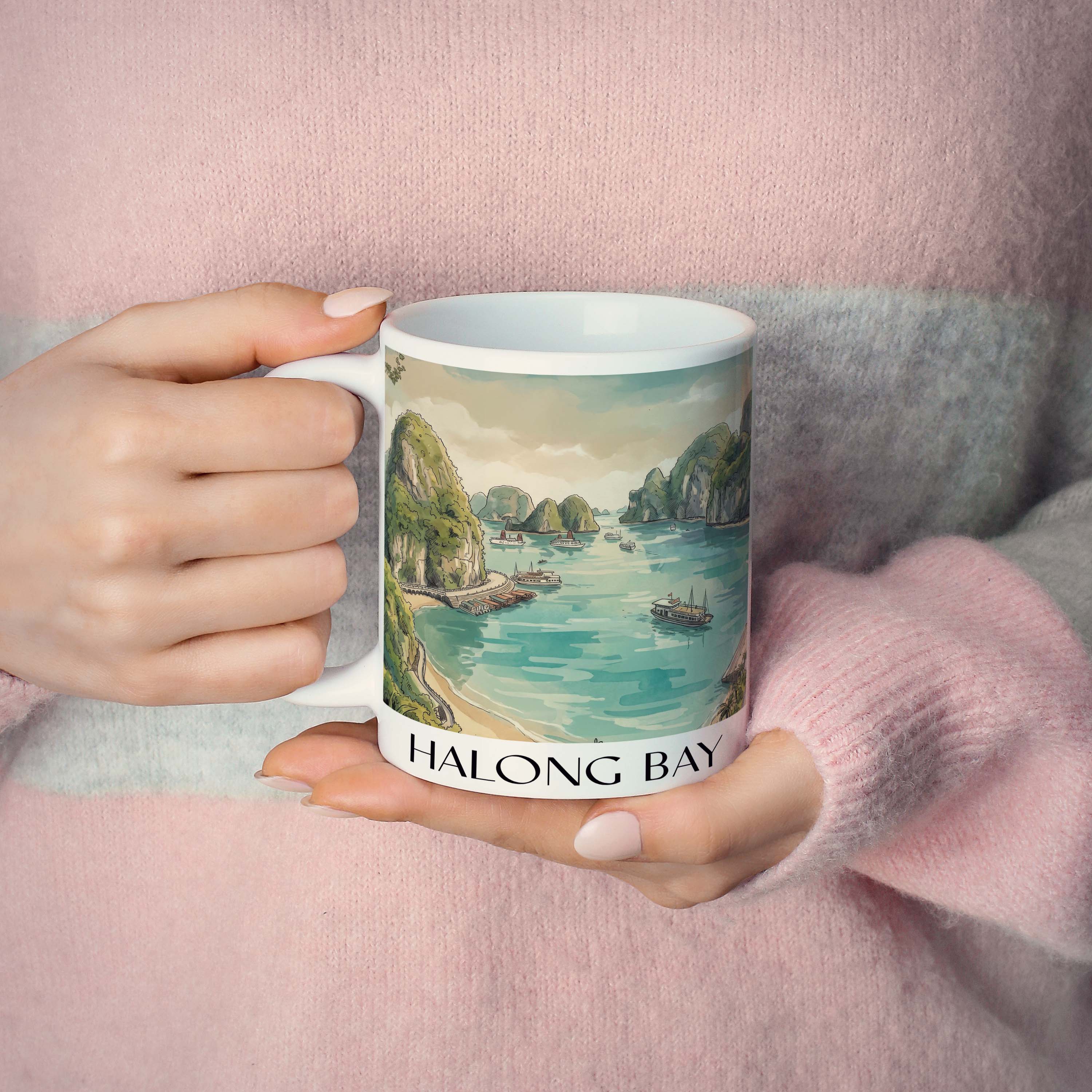 halong-bay-vietnam-kaffeebecher-aquarell
