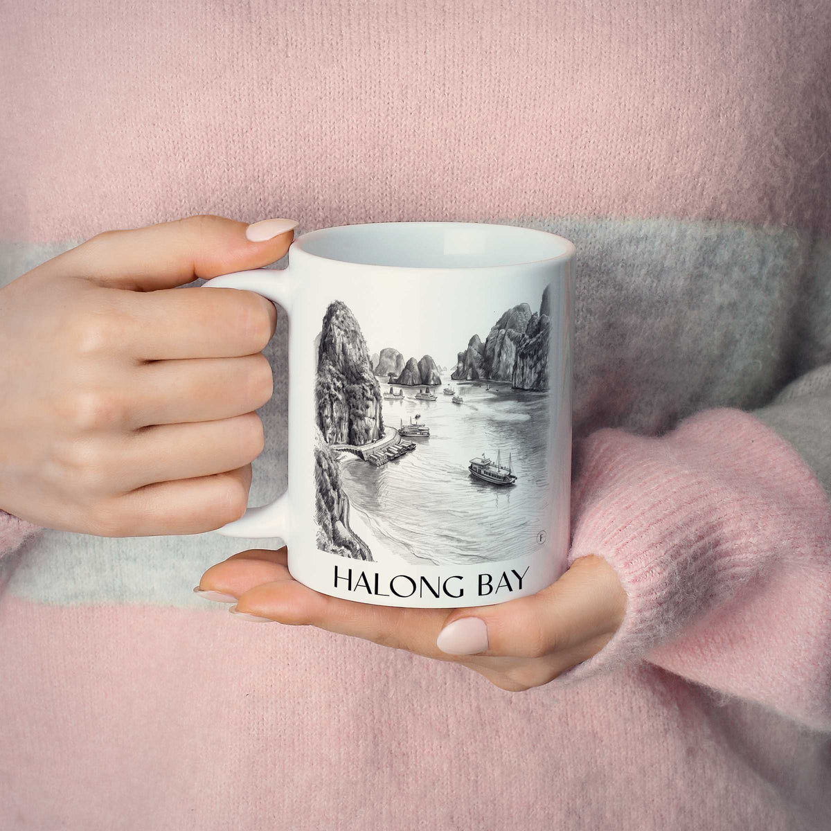 halong-bay-vietnam-kaffeebecher-bleistift-zeichnung-drawing
