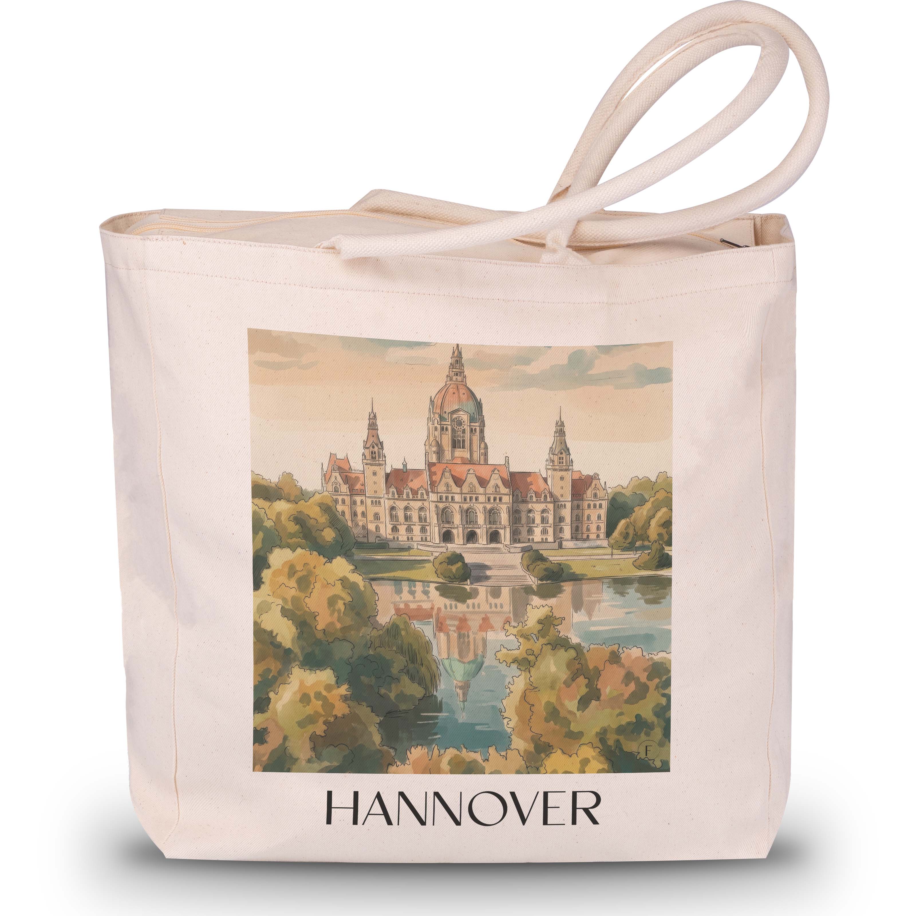 hannover-deutschland-einkaufstasche-aquarell