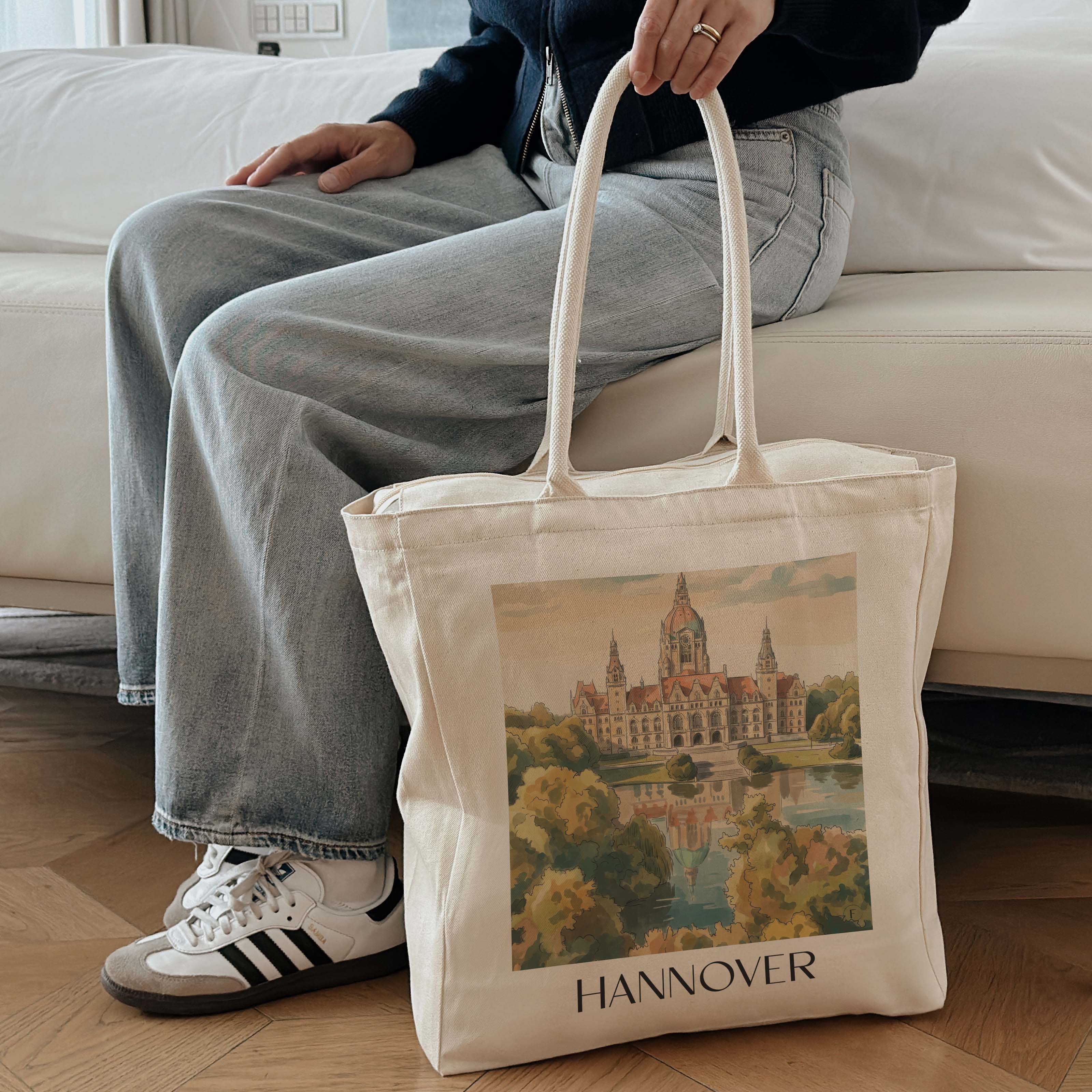 hannover-deutschland-einkaufstasche-aquarell