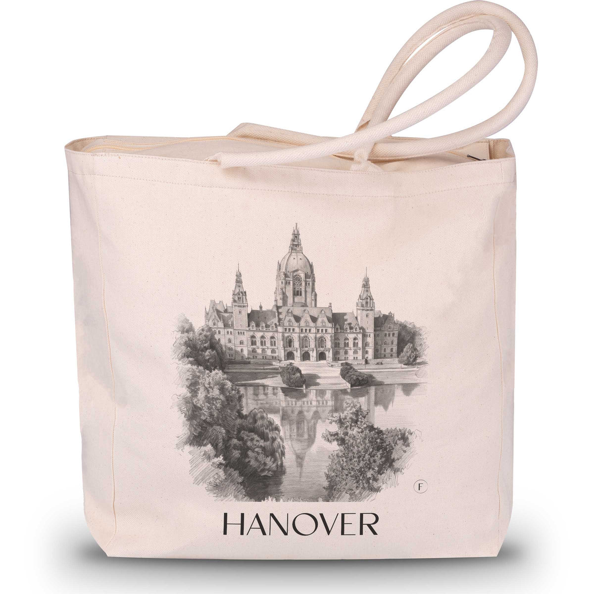 Hannover - Deutschland Tote Bag - Einkaufstasche im Zeichnung Stil - favplace
