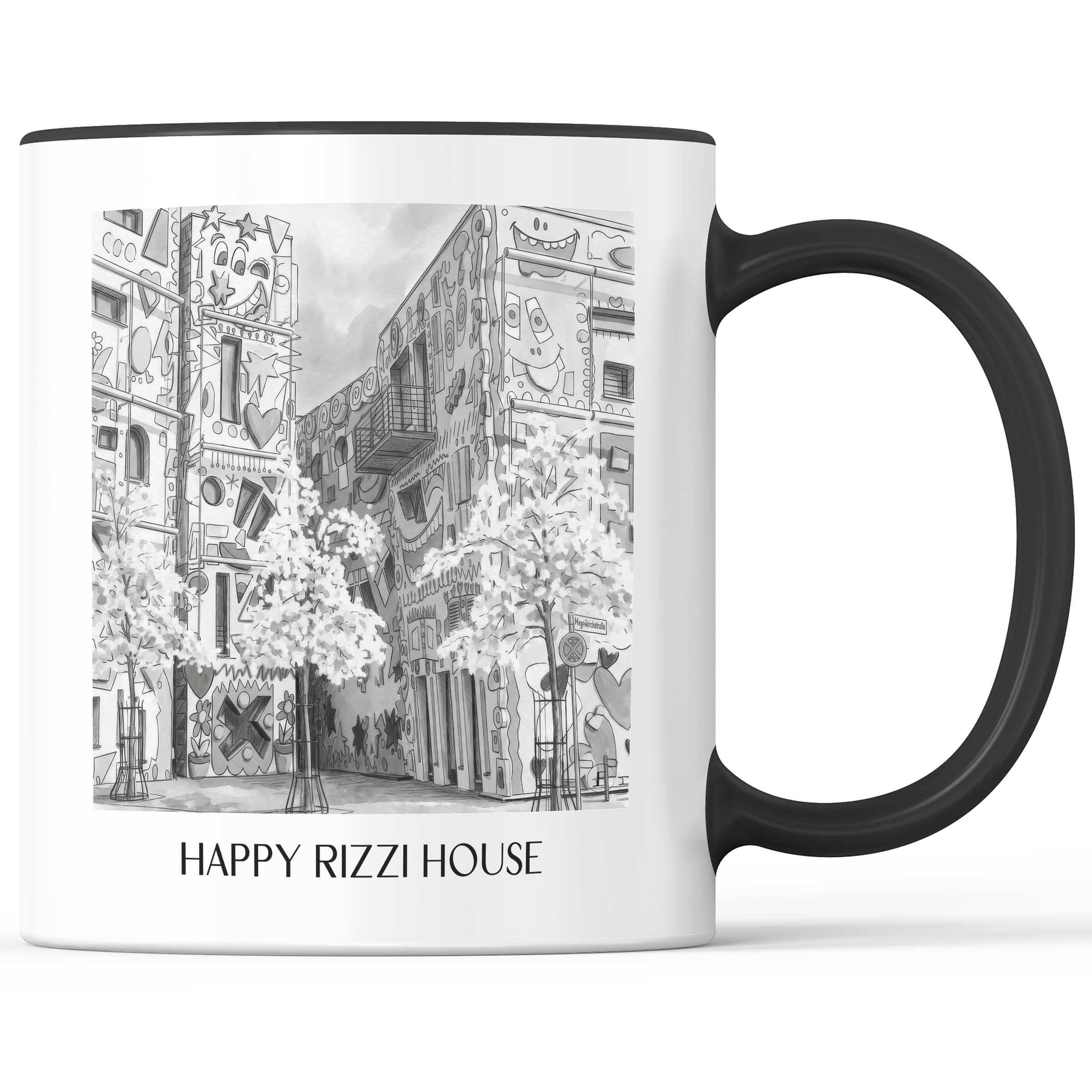 happy-rizzi-house-braunschweig-deutschland-kaffeebecher-aquarell-schwarz-weiss